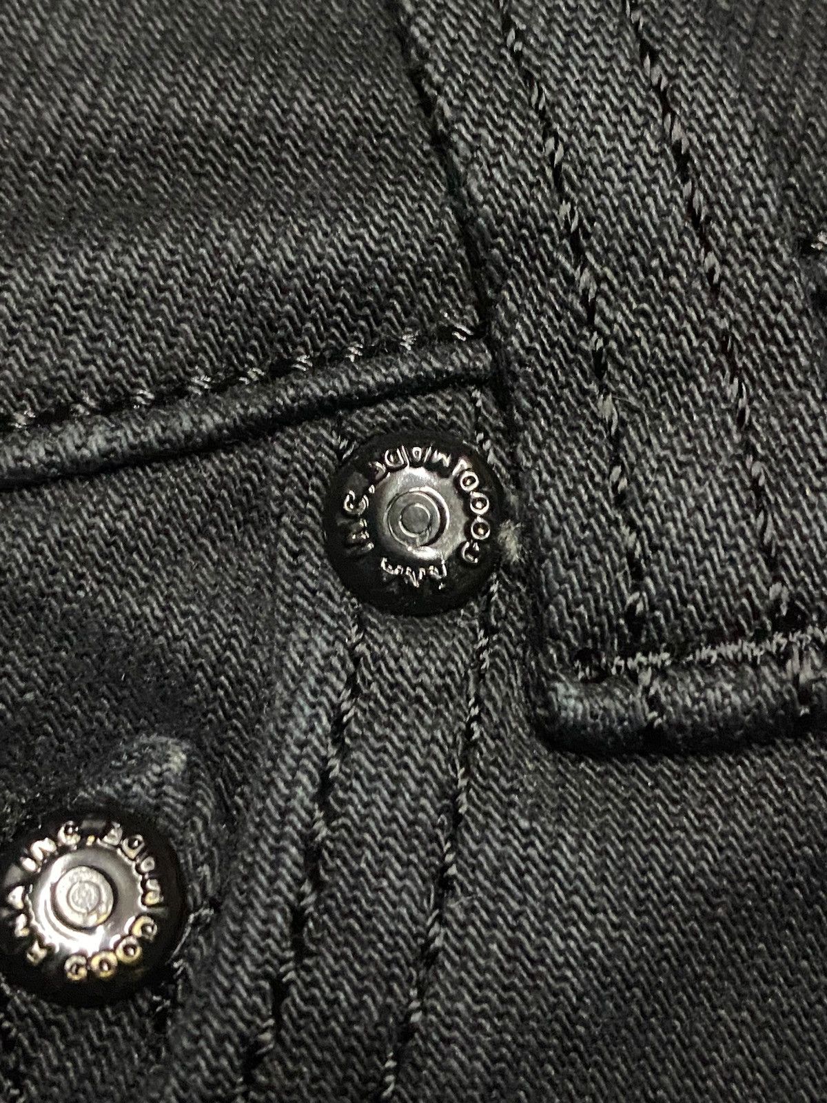 Japanese Brand Edgy Black RNA inc Ripped Ace Card Embroidery Skinny Jeans Size US 31 - 14 Thumbnail