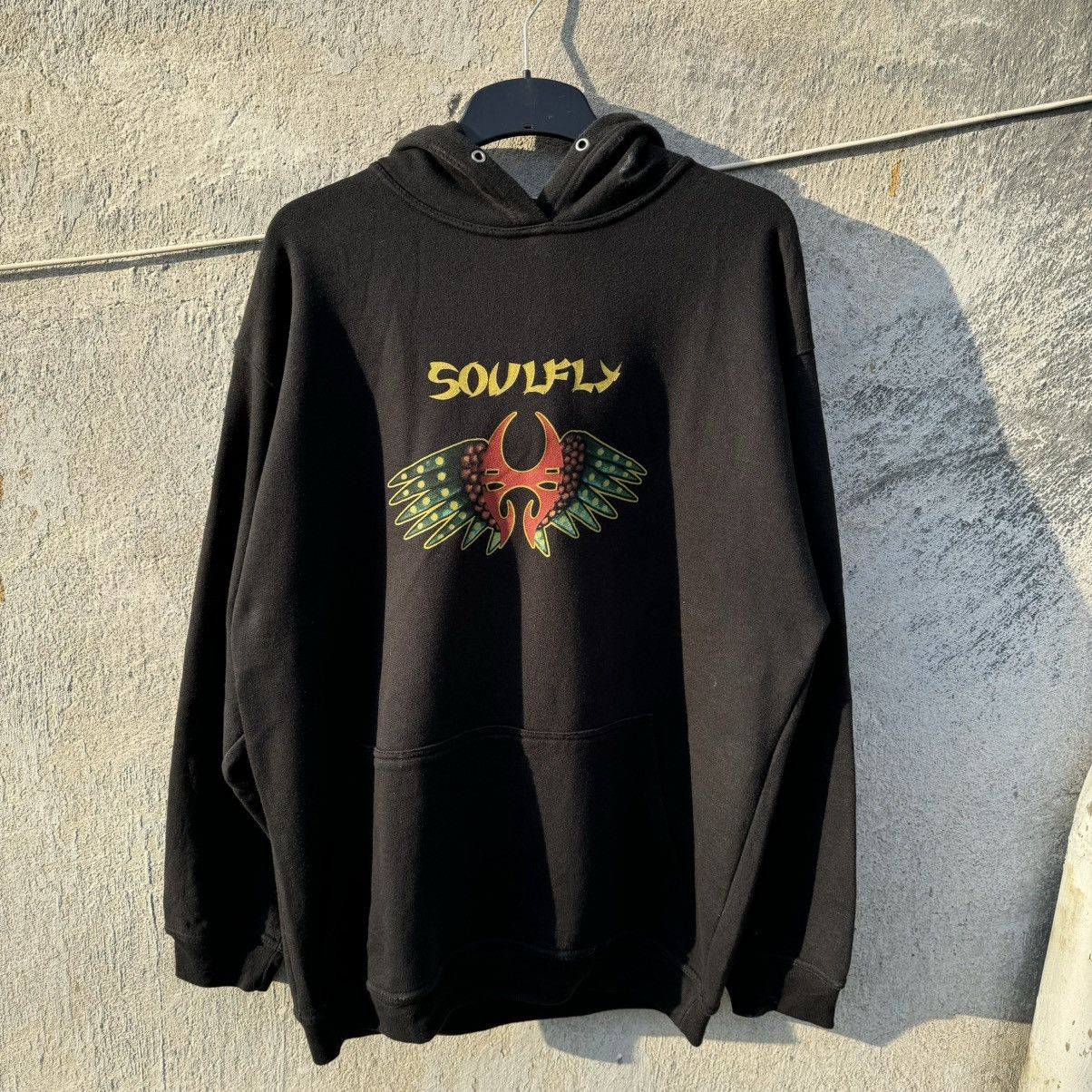 Band Tees × Vintage 2000 Vintage Soulfly Flyhigh Trash Metal Band Hoodie RARE Size US L / EU 52-54 / 3 - 2 Thumbnail