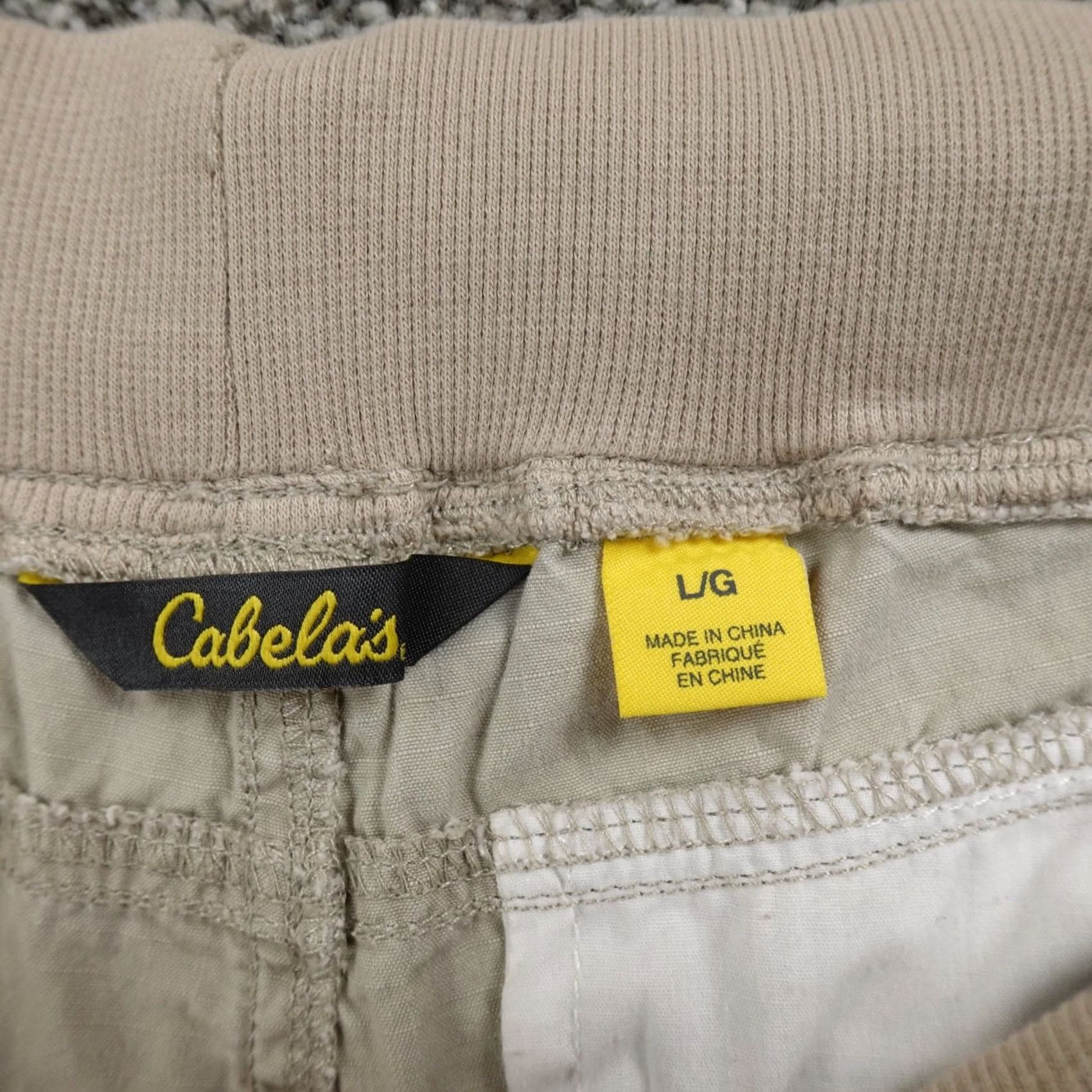 Vintage Cabela's Pants Women L Beige Tan Cargo Pull On Drawstring Hunting Outdoor Hiking Size 36" / US 14 / IT 50 - 7 Thumbnail