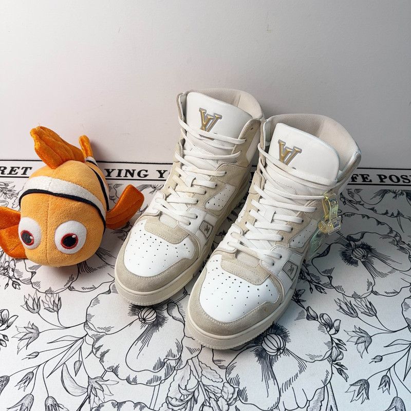 Louis Vuitton Louis Vuitton High-Top Basketball Trainer Sneakers -2508 Size US 7.5 / EU 40-41 - 1 Thumbnail