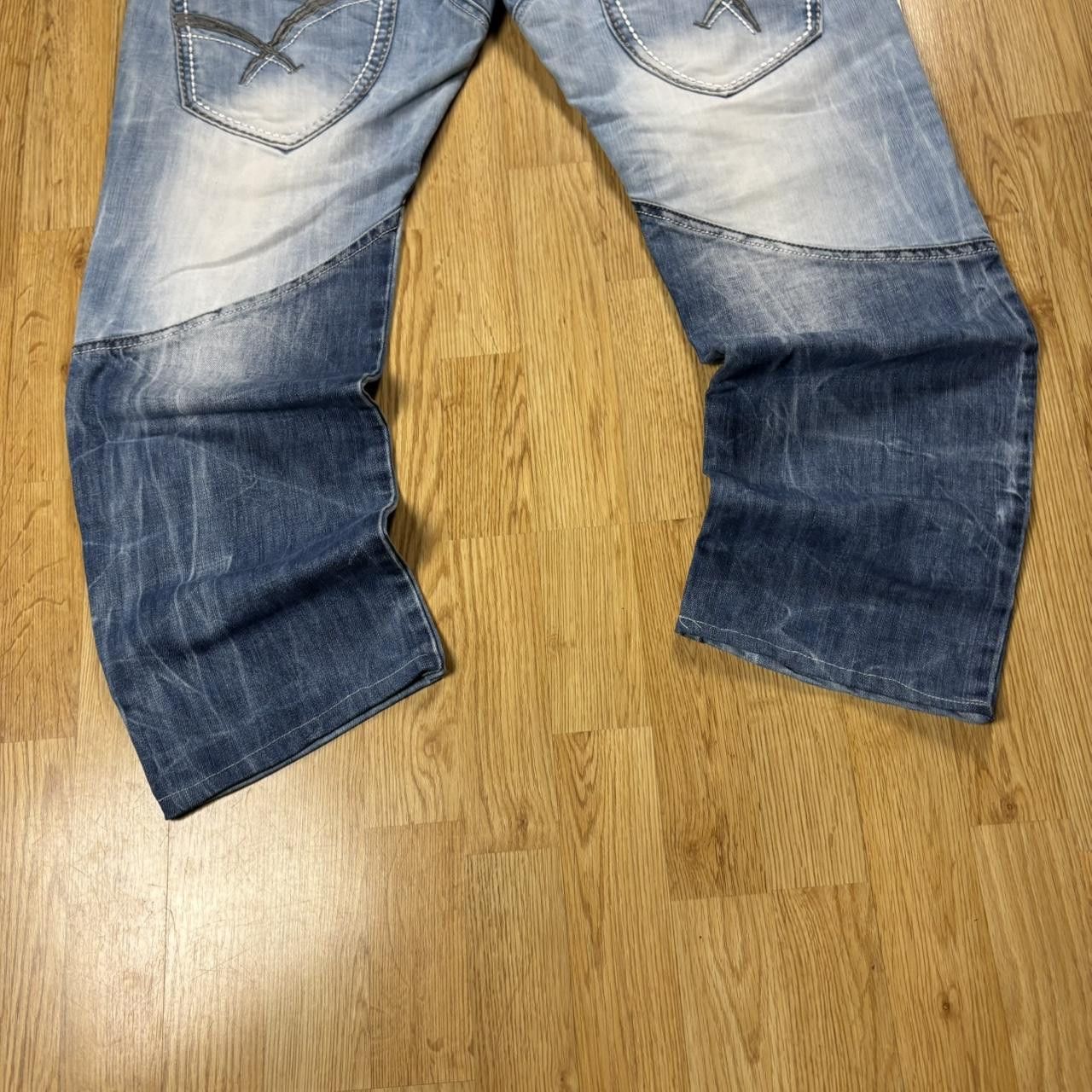 Japanese Brand Vintage y2k 90s Japanese style patchwork denim Size US 36 / EU 52 - 8 Thumbnail