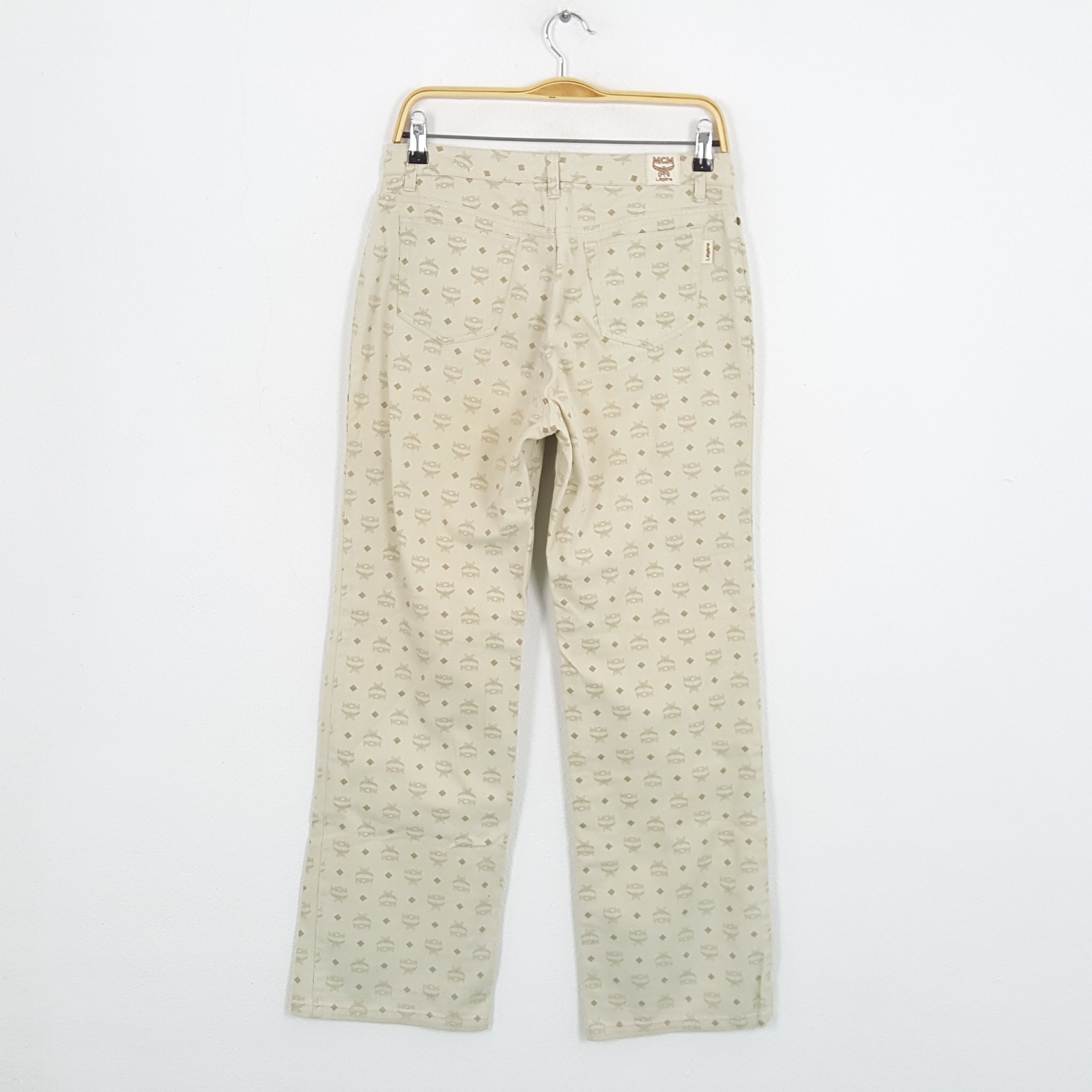 MCM × Vintage Vintage MCM LEGERE Fashion Brand Monogram Style Pants Size US 29 - 4 Thumbnail