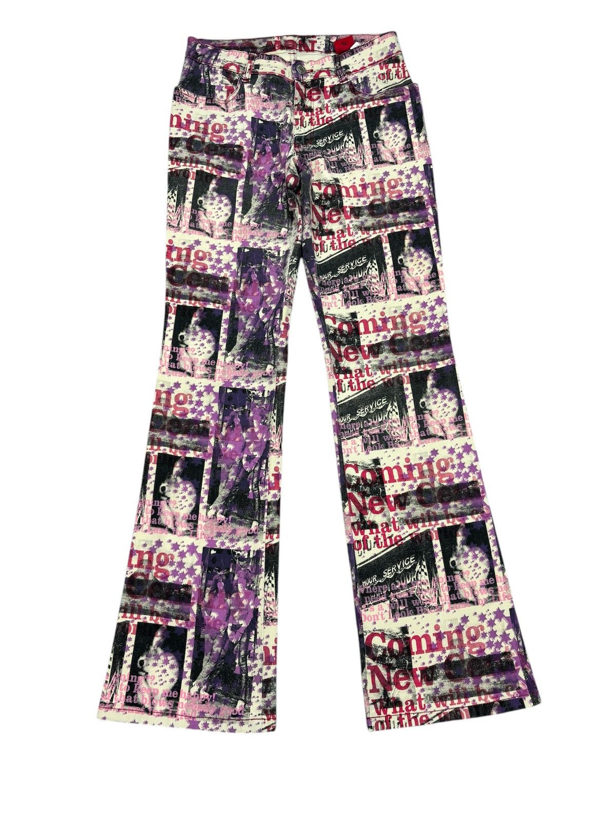 14th Addiction Algonouins Flared Fullprint Pants. S0272 Size US 26 / EU 42 - 1 Thumbnail
