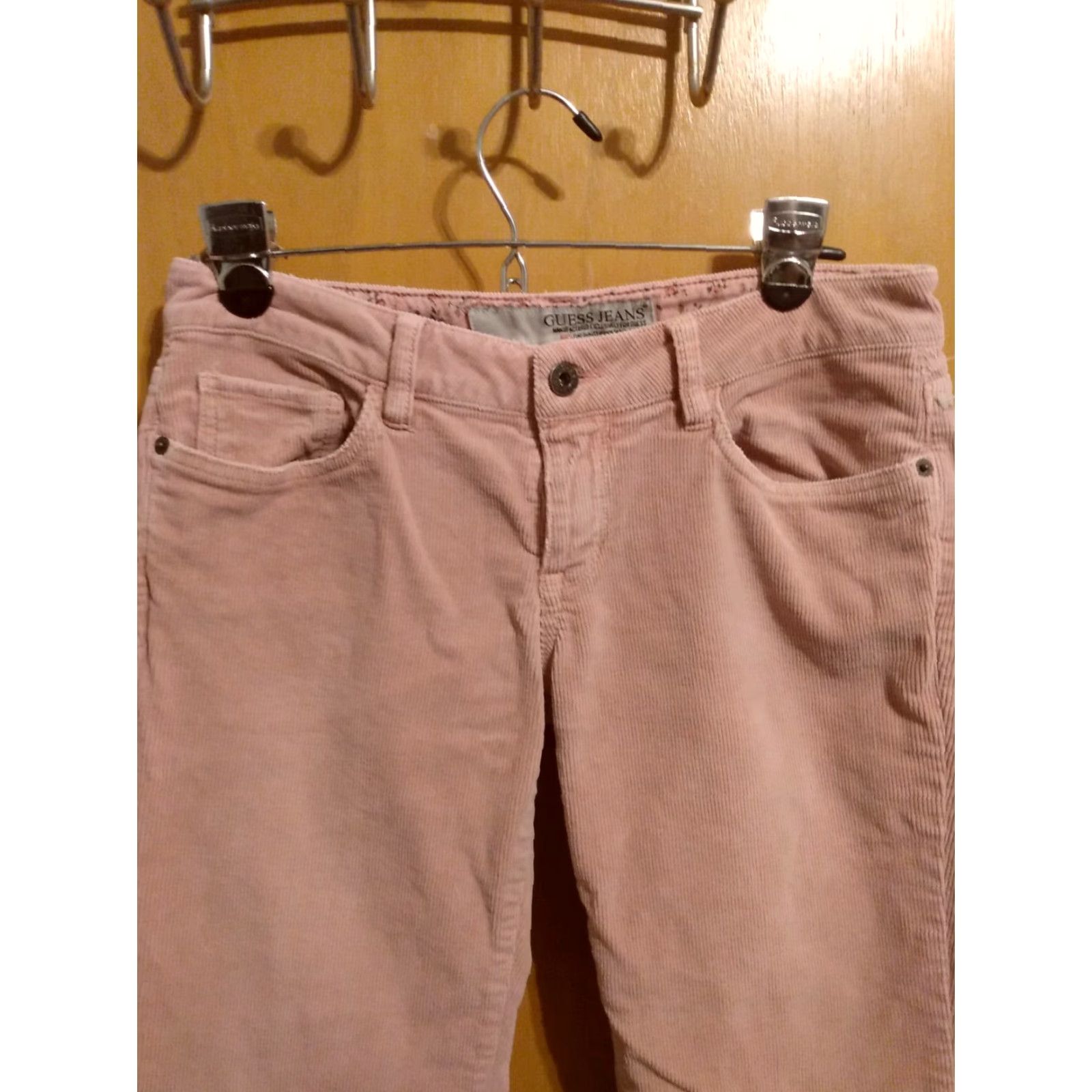 Guess VINTAGE GUESS JEANS PINK CORDUROY 28" X 32" EUC Boho 1980s Mens? Size 28" / US 6 / IT 42 - 2 Thumbnail