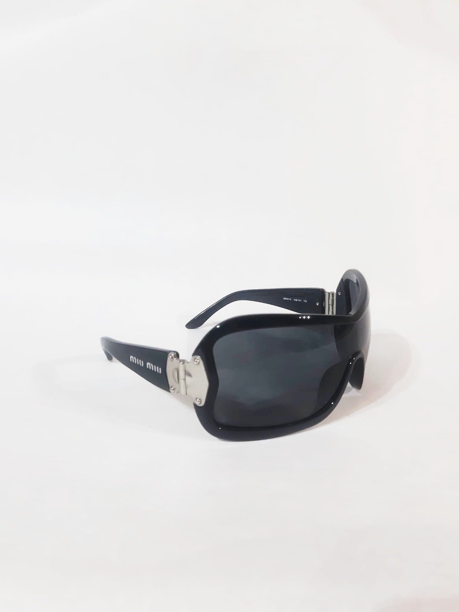 Miu Miu Miu Miu early 2000's Oversized Shield Sunglasses Size ONE SIZE - 2 Thumbnail