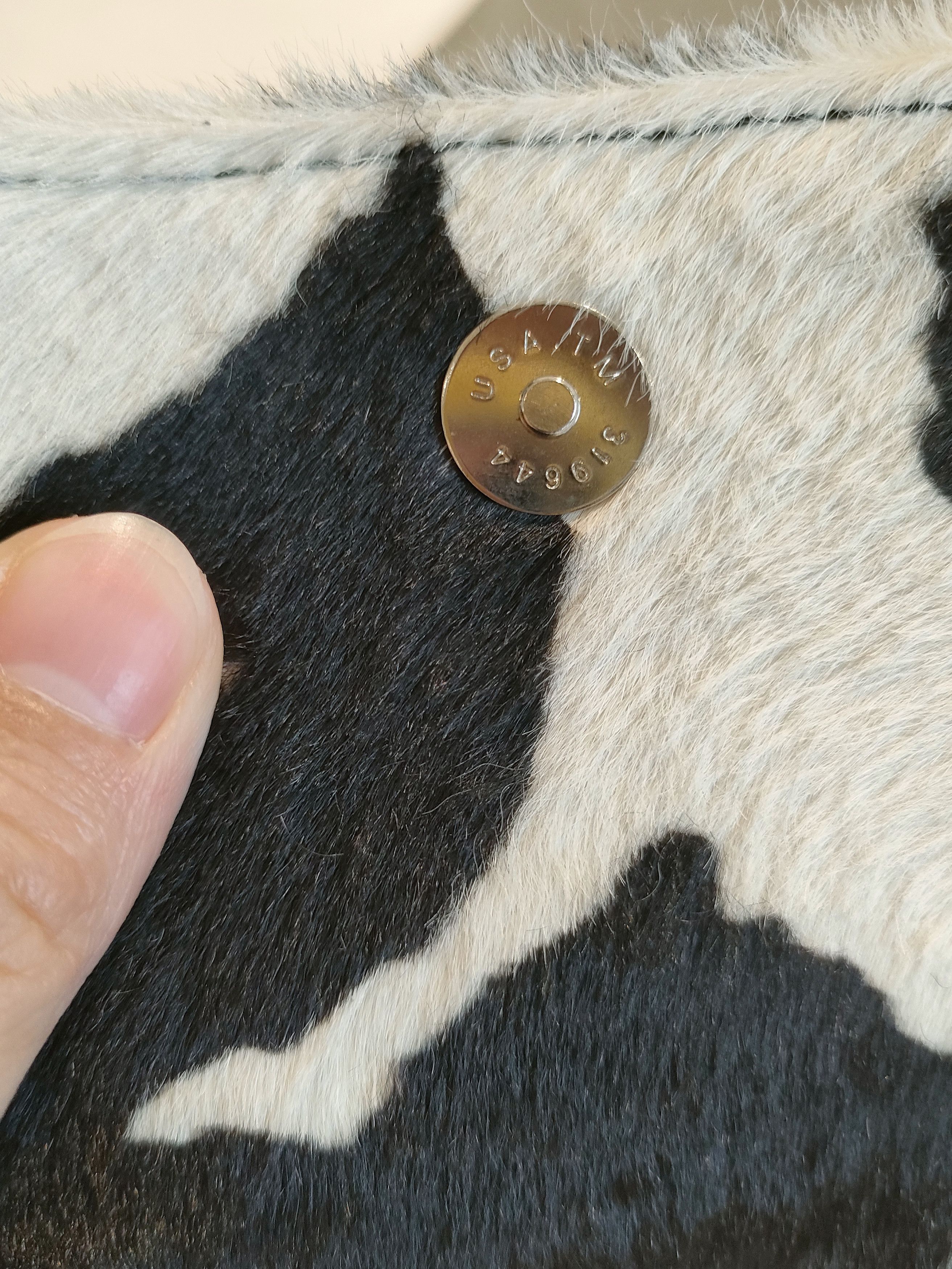 Chrome Hearts Pony Hair Cow Stripe Hot Pot Crossbody Bag