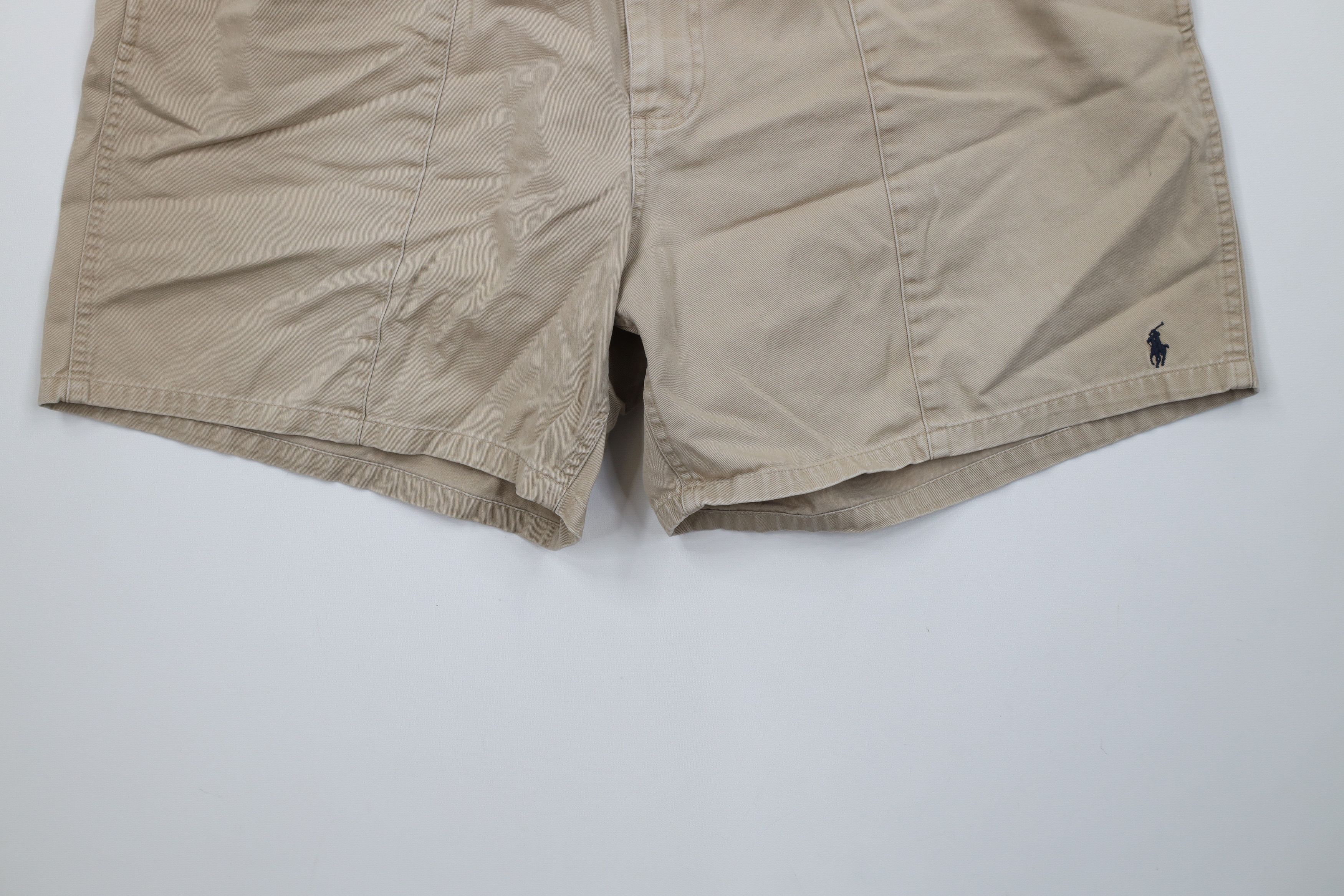 Polo Ralph Lauren Vintage 90s Ralph Lauren Above Knee Shorts Beige Cotton Size US 38 / EU 54 - 4 Thumbnail
