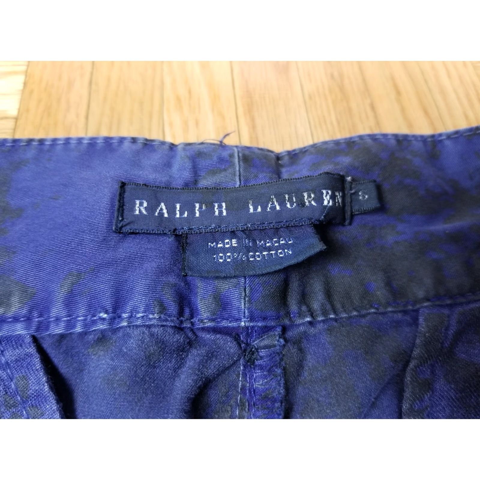 Ralph Lauren RALPH LAUREN POLO NAVY DISTRESSED DYED WASH CARGO WOMEN'S PANTS SZ 8 USED Size 24" / US 00 / IT 34 - 5 Thumbnail