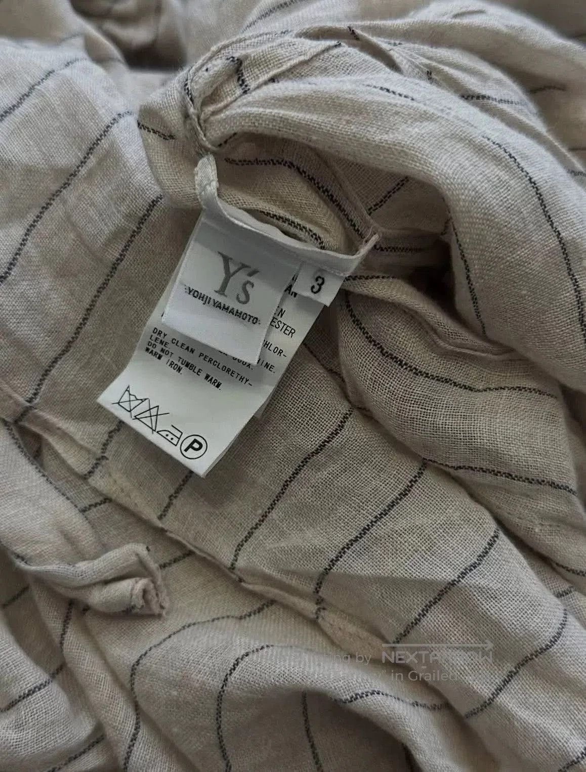 Y's Y's Yohji Yamamoto Striped Long Shirt Jacket. Size L / US 10 / IT 46 - 8 Thumbnail