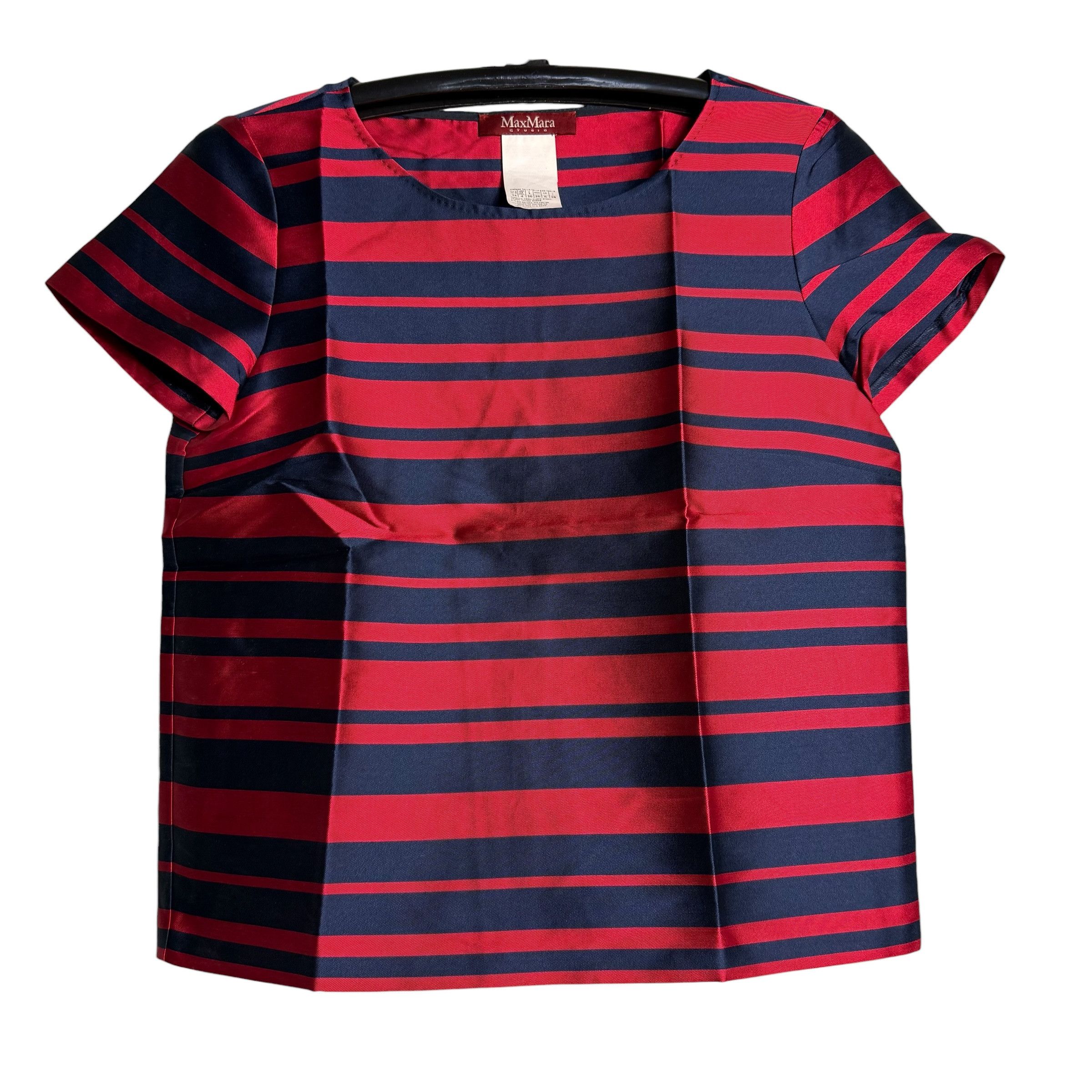 Max Mara 🔥RARE🔥Max Mara Designer Striped Top Shirt Size XS / US 0-2 / IT 36-38 - 1 Thumbnail