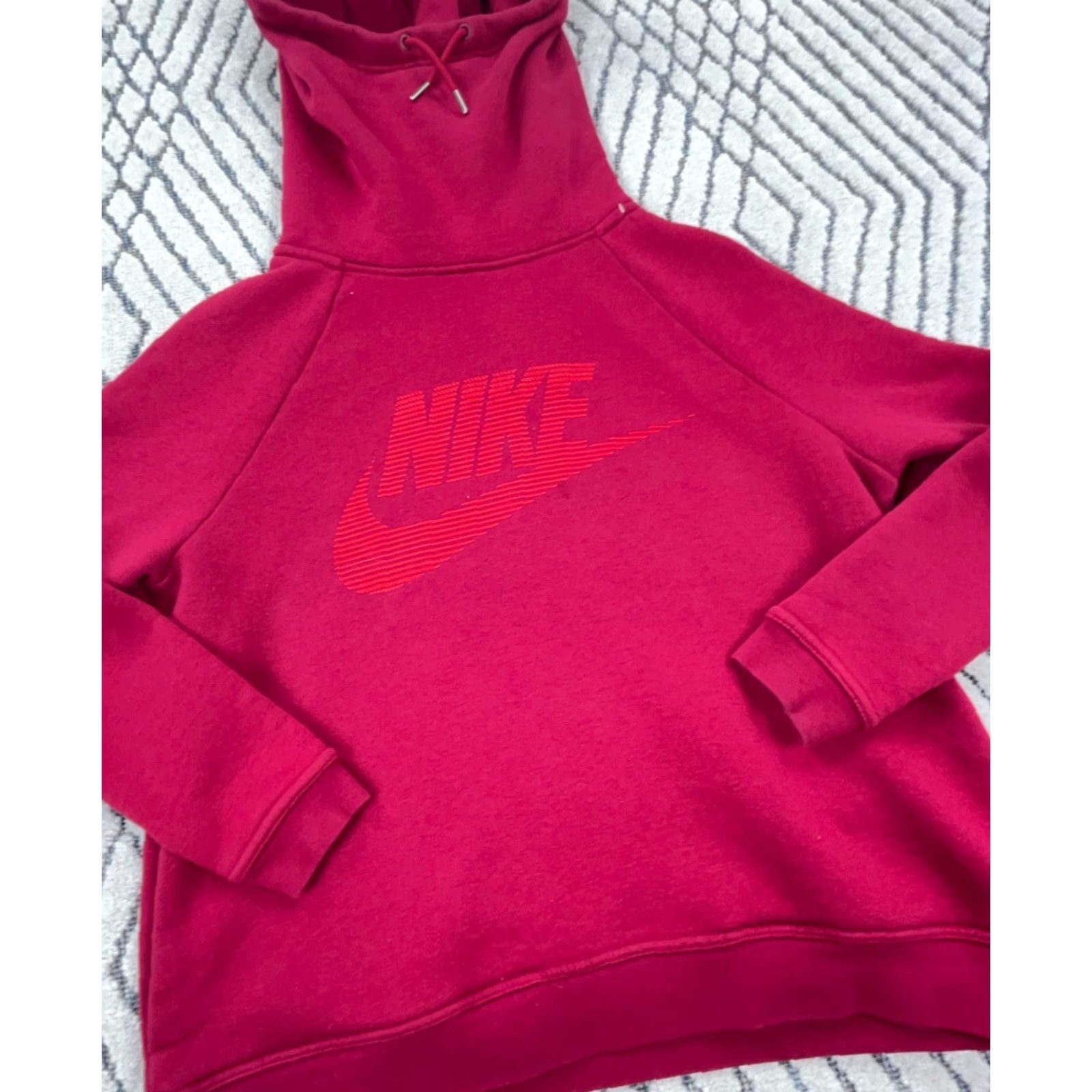 Nike Nike Hoodie Women L Pink Sweatshirt Sweater Logo Hooded Pockets Turtleneck Pullover All Seasons Casual Sports 90s? Size L / US 10 / IT 46 - 4 Thumbnail