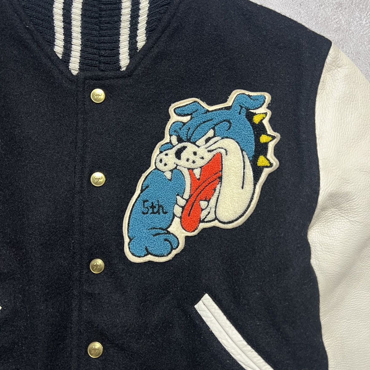 Hysteric Glamour Vintage Hysteric Glamour Bull Dog Varsity Jacket Size US M / EU 48-50 / 2 - 3 Thumbnail