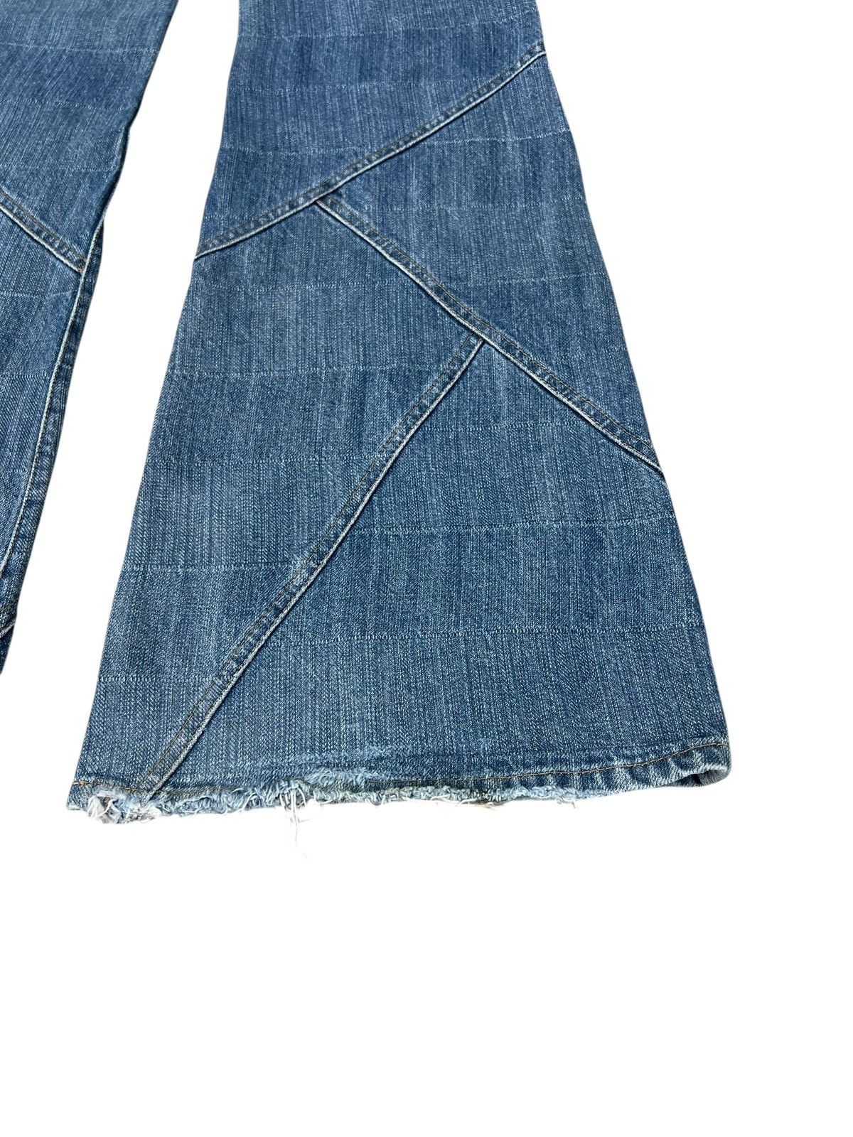 Tornado Mart Archive Tornado Mart Patchwork Denim Super Flare Jeans Size US 31 - 21 Thumbnail