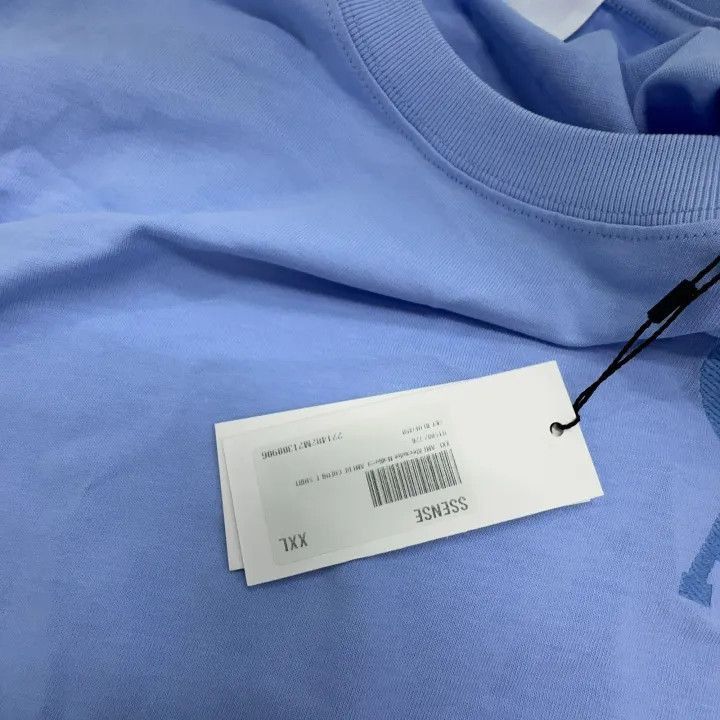 AMI AMI SS22 Heart Logo Embroidered T-Shirt -2507 Size US XXL / EU 58 / 5 - 5 Thumbnail