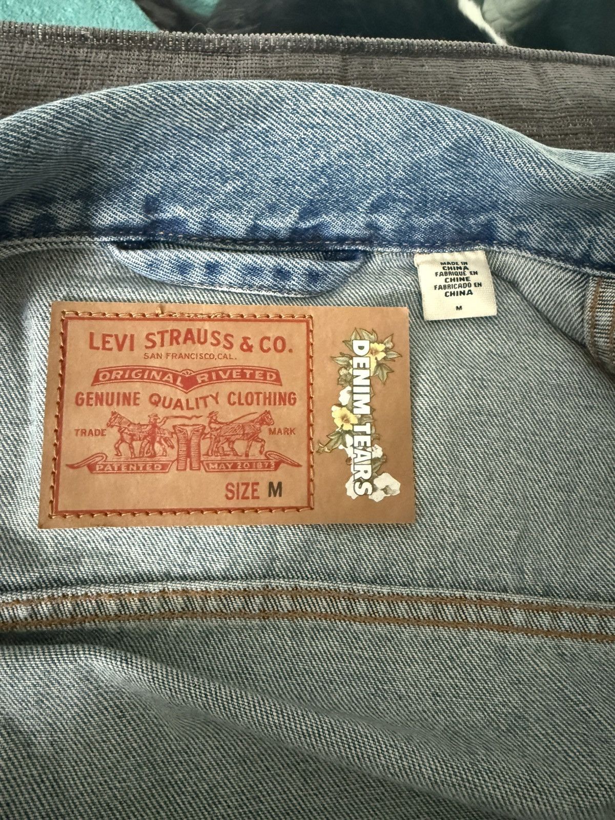 DENIM TEARS Denim tears levi denim jacket Size US M / EU 48-50 / 2 - 3 Thumbnail