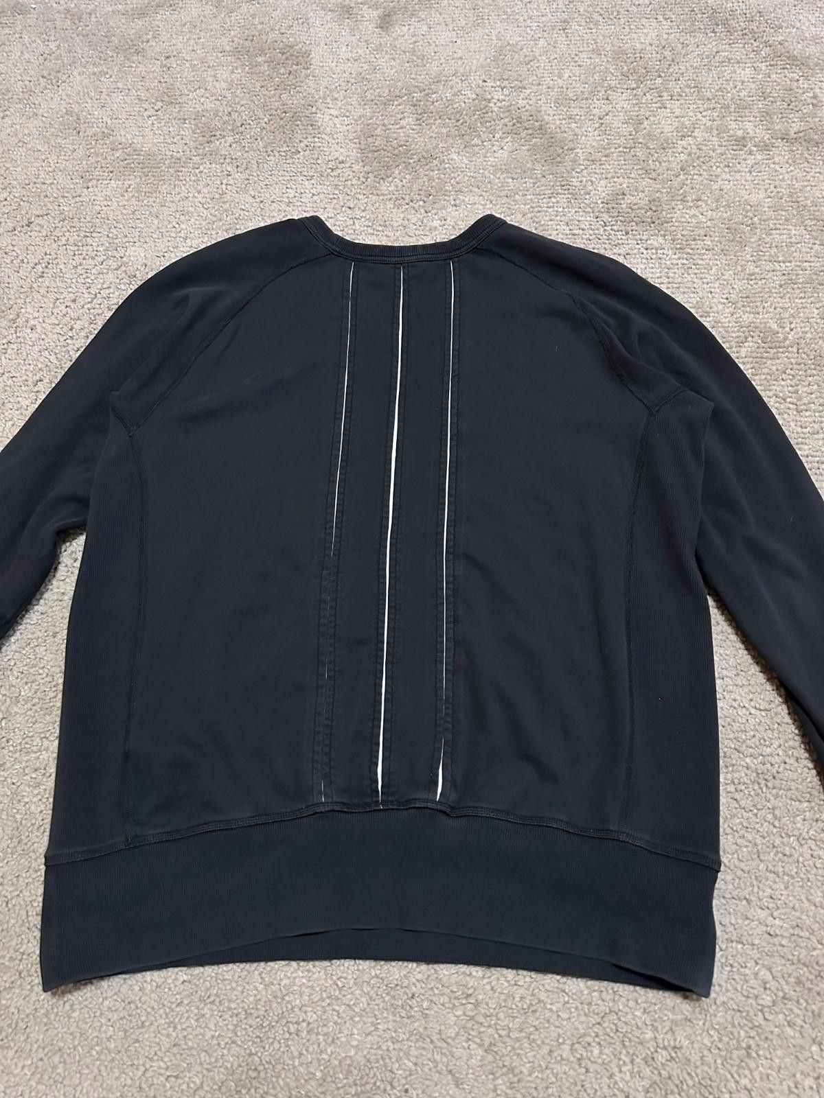 Yohji Yamamoto Y-3 Mens Sweatshirt Medium Black Yohji Yamamoto Adidas Logo Size US M / EU 48-50 / 2 - 10 Thumbnail