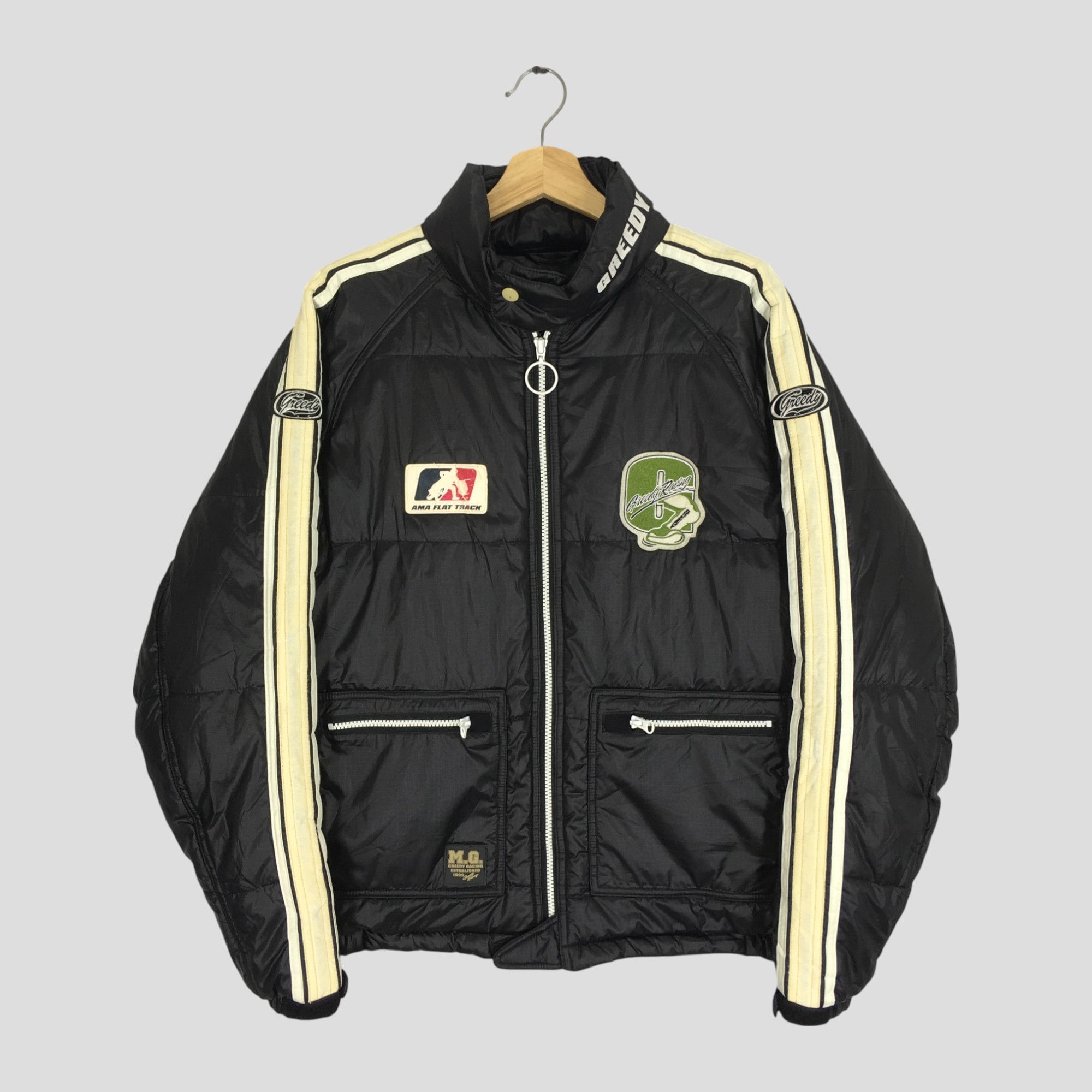 Other Vintage 90's Greedy Motorcycles Racing Thermolite Jacket Size US L / EU 52-54 / 3 - 1 Thumbnail