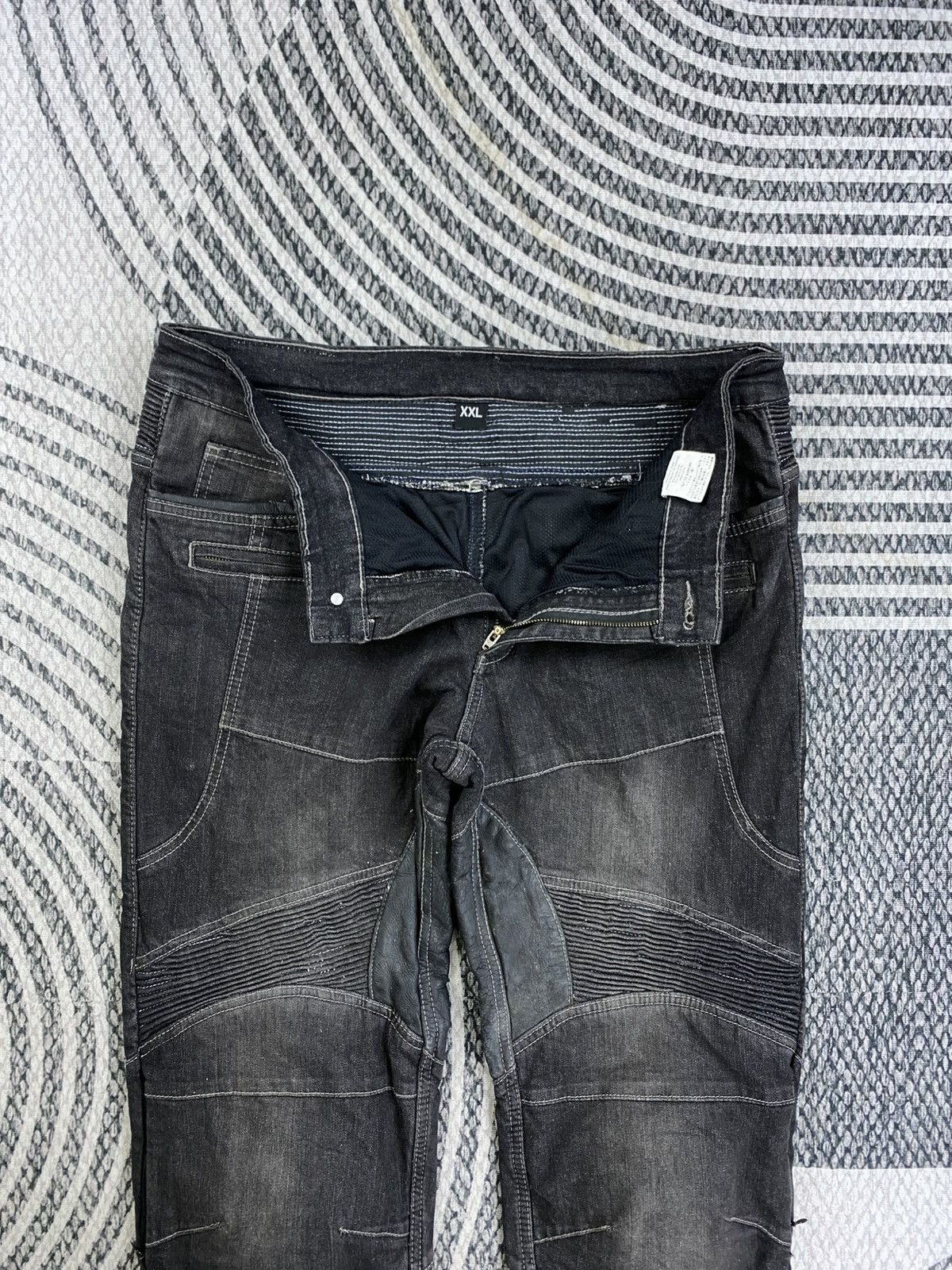 Designer The Designer Classic Tactical Biker Denim Pants Size US 35 - 9 Thumbnail