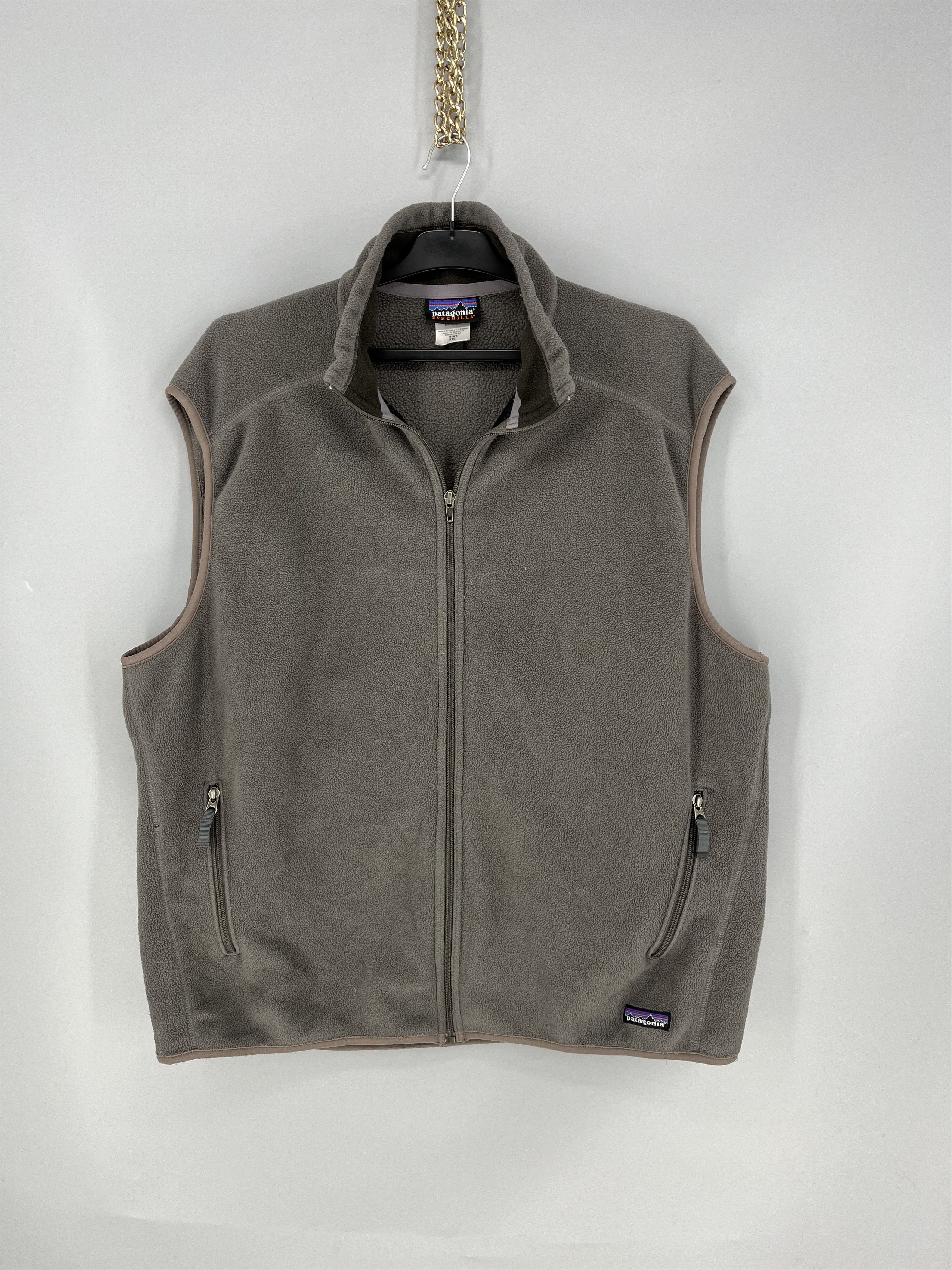 Patagonia Vintage Patagonia Synchilla Fleece Vest Mens XXL Gray Size US XXL / EU 58 / 5 - 1 Thumbnail