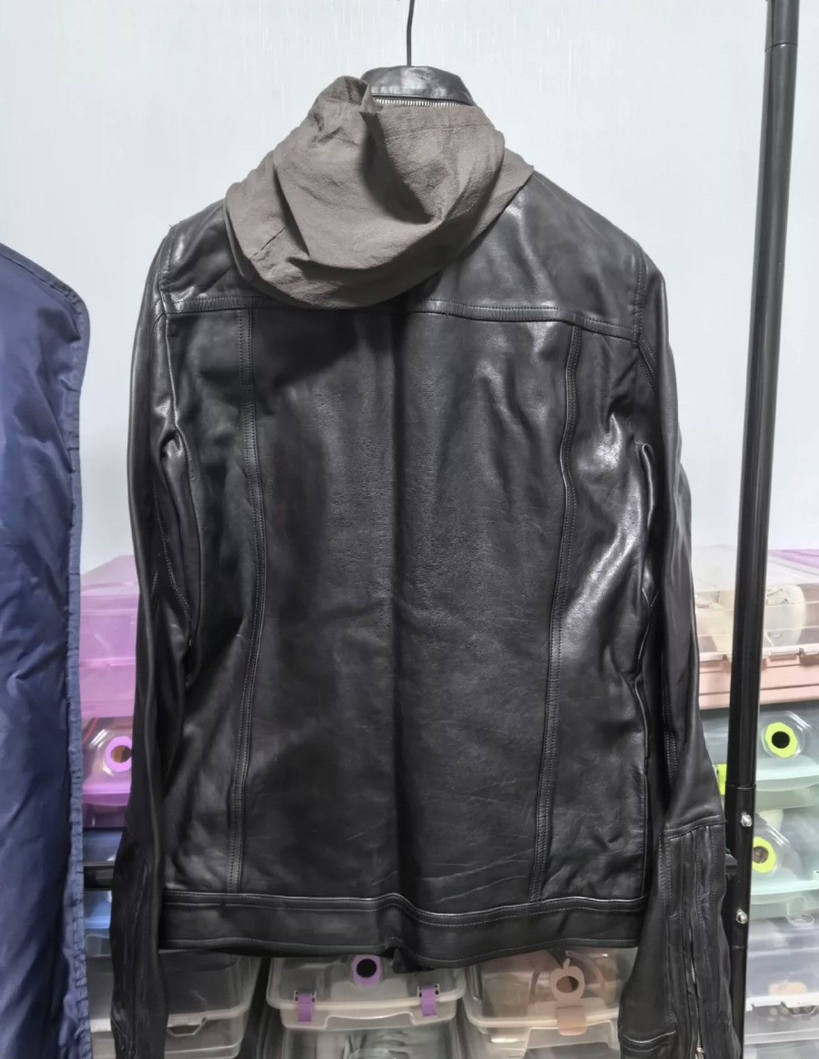 Rick Owens Rickowens leatherjacket Size US M / EU 48-50 / 2 - 2 Thumbnail