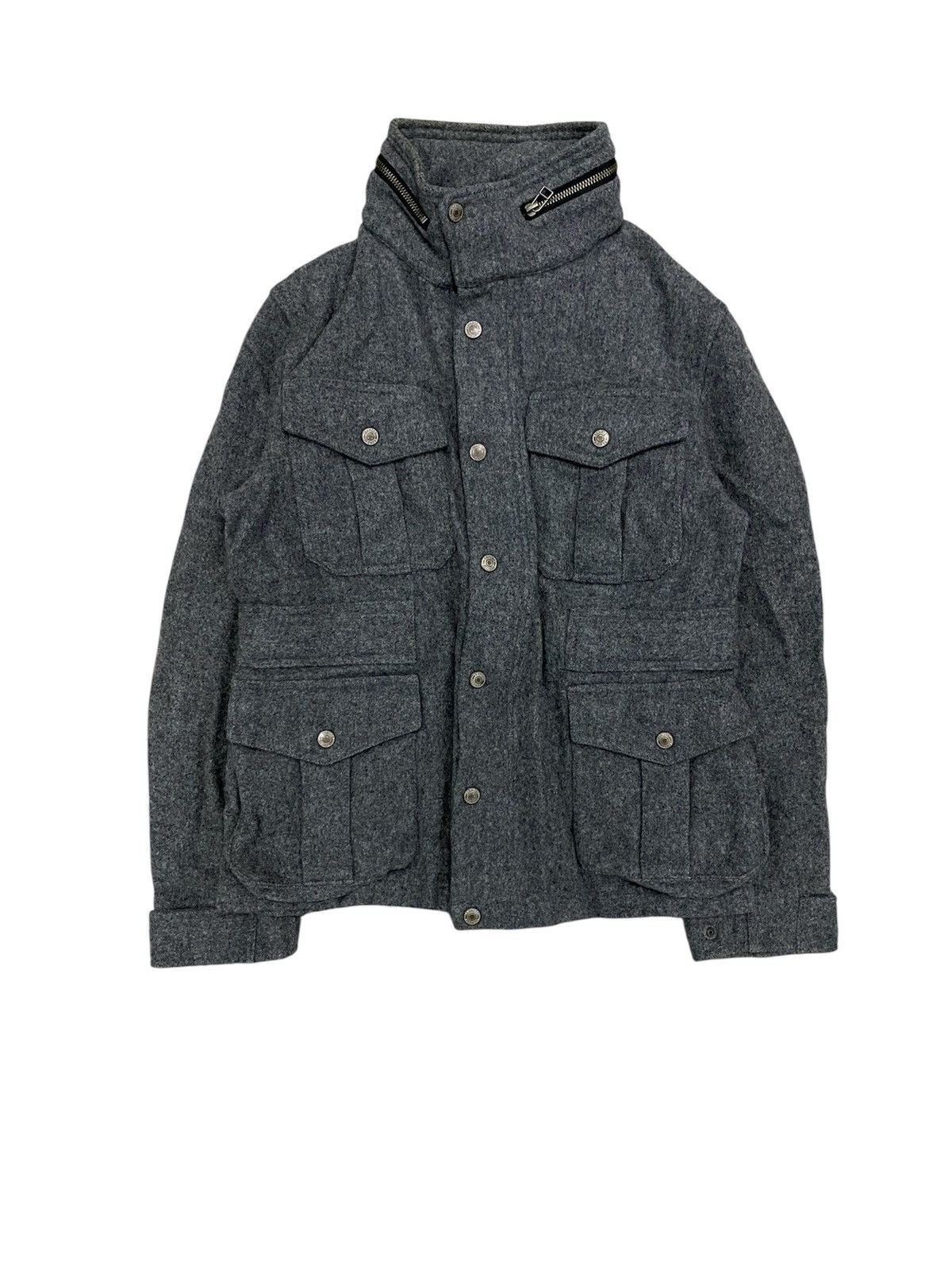 Schott 🔥AW08 Victim x Schott NYC Melton M-65 Wool Jacket Size US S / EU 44-46 / 1 - 1 Thumbnail