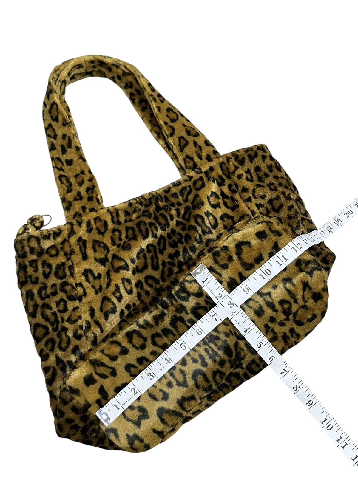 Vintage La Maison de la Fausse Fourrure Leopard Faux Fur Tote Bag Size ONE SIZE - 17 Thumbnail