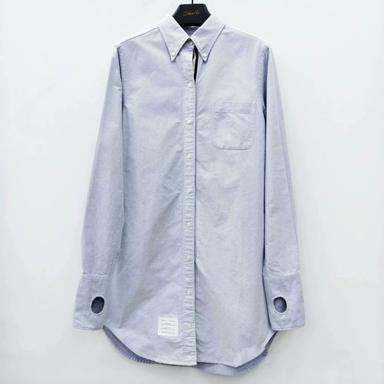 Thom Browne Thom Browne Blue dress shirt Size S / US 4 / IT 40 - 1 Thumbnail
