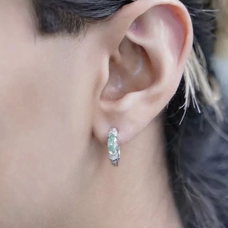 Jewelry × Sterling Silver Future Earrings One Pairs Chrome Jewelry Size ONE SIZE - 1 Thumbnail