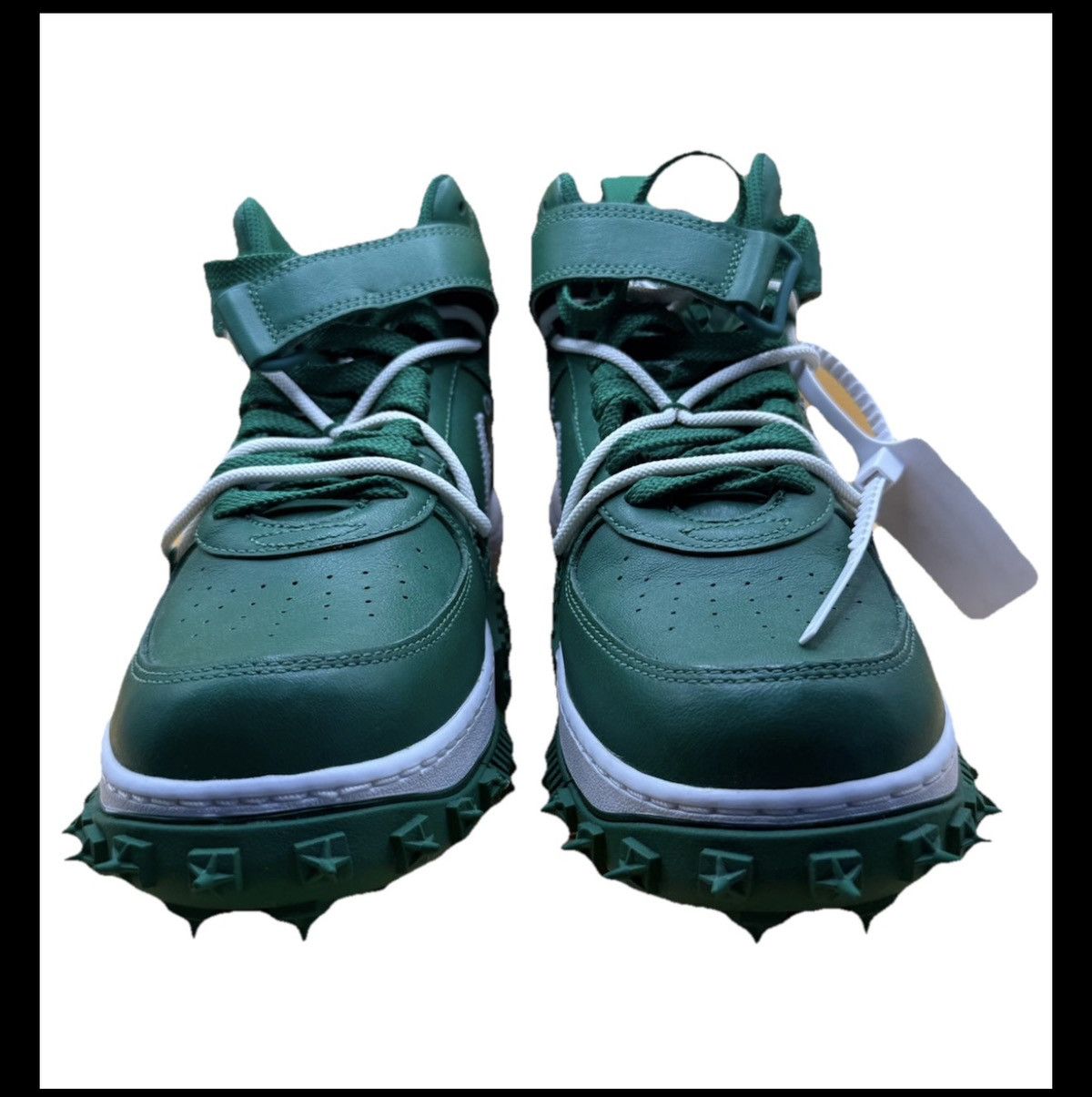 Nike × Off-White Off White Nike Air Force 1 Mid Pine Green Size 9 Size US 9 / EU 42 - 6 Thumbnail
