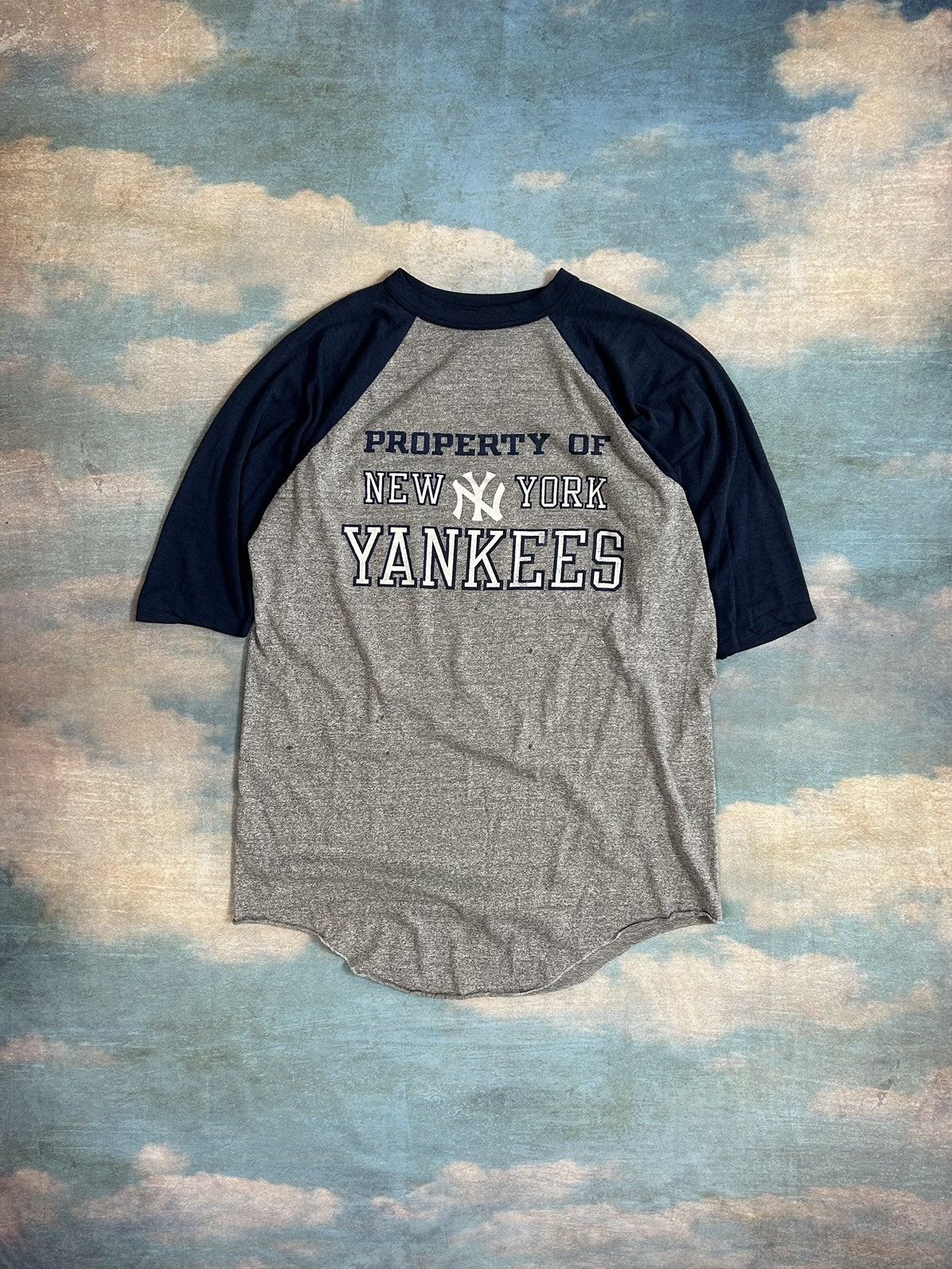 Vintage Yankees Shirt 3 4 Sleeve