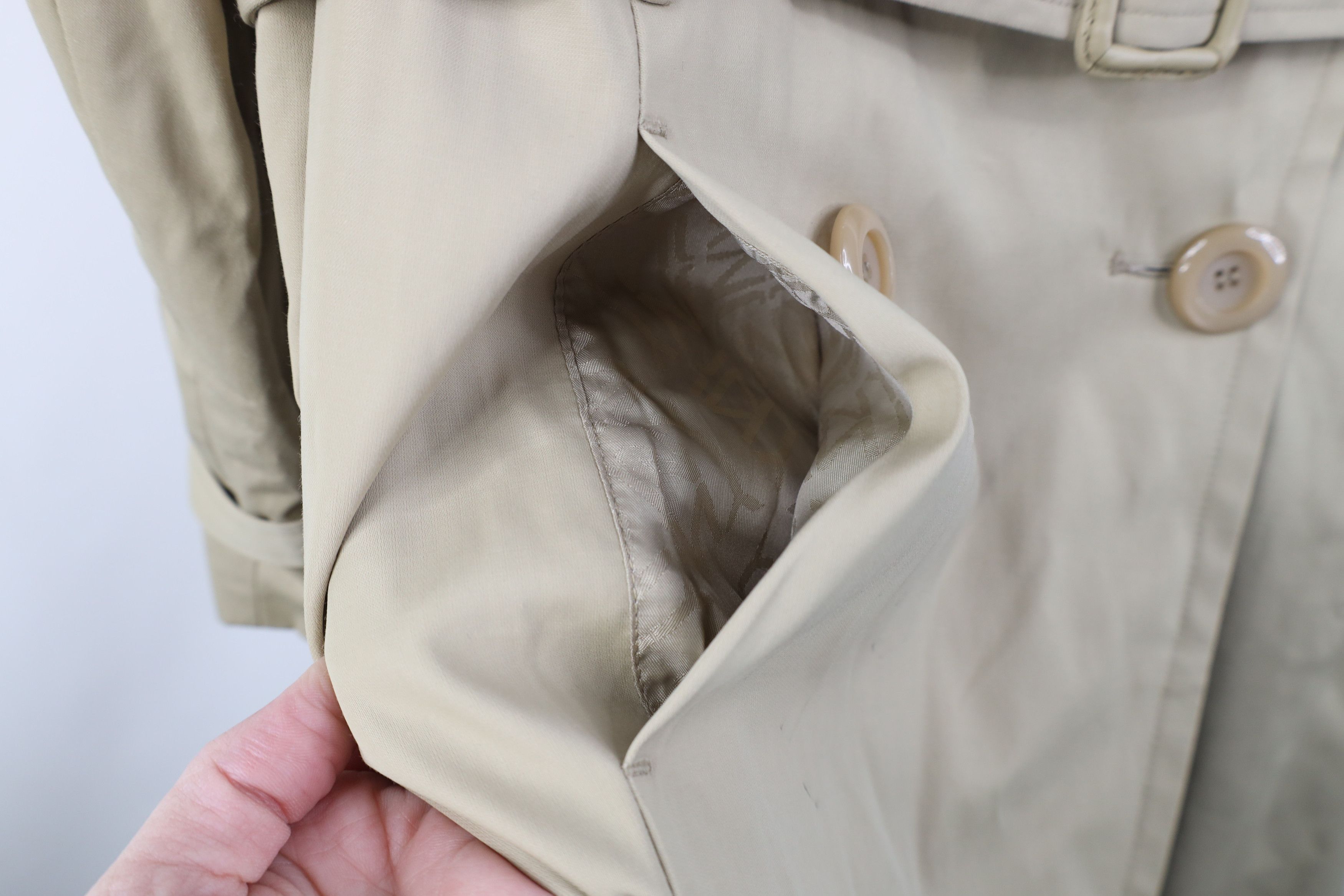 Vintage Vintage 90s Y2K Streetwear Trench Coat Rain Jacket Beige Size XL / US 12-14 / IT 48-50 - 6 Thumbnail