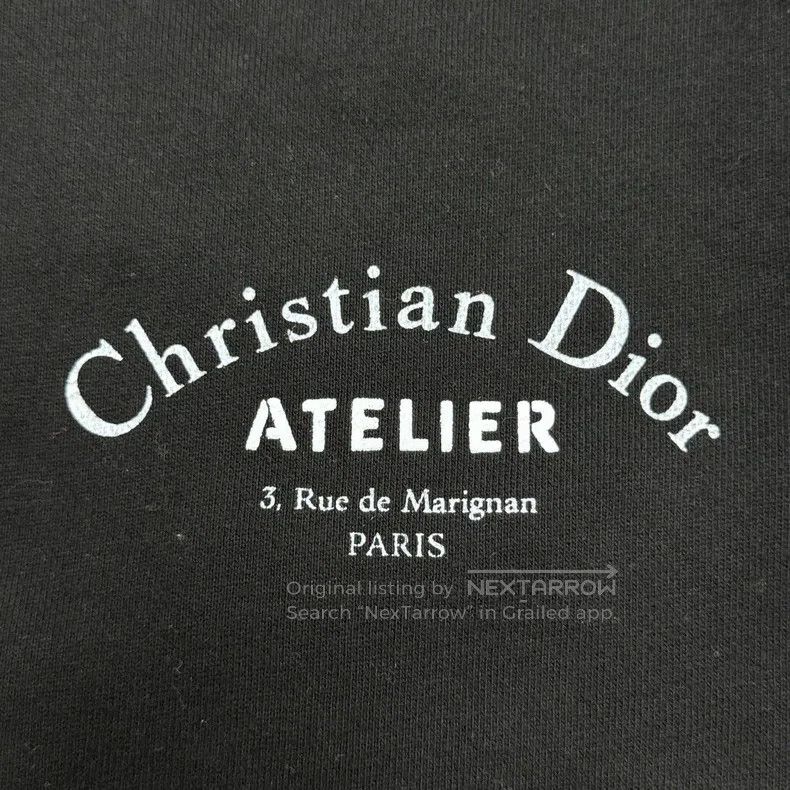 Dior Dior Black slogan logo sweatshirt Size US S / EU 44-46 / 1 - 7 Thumbnail