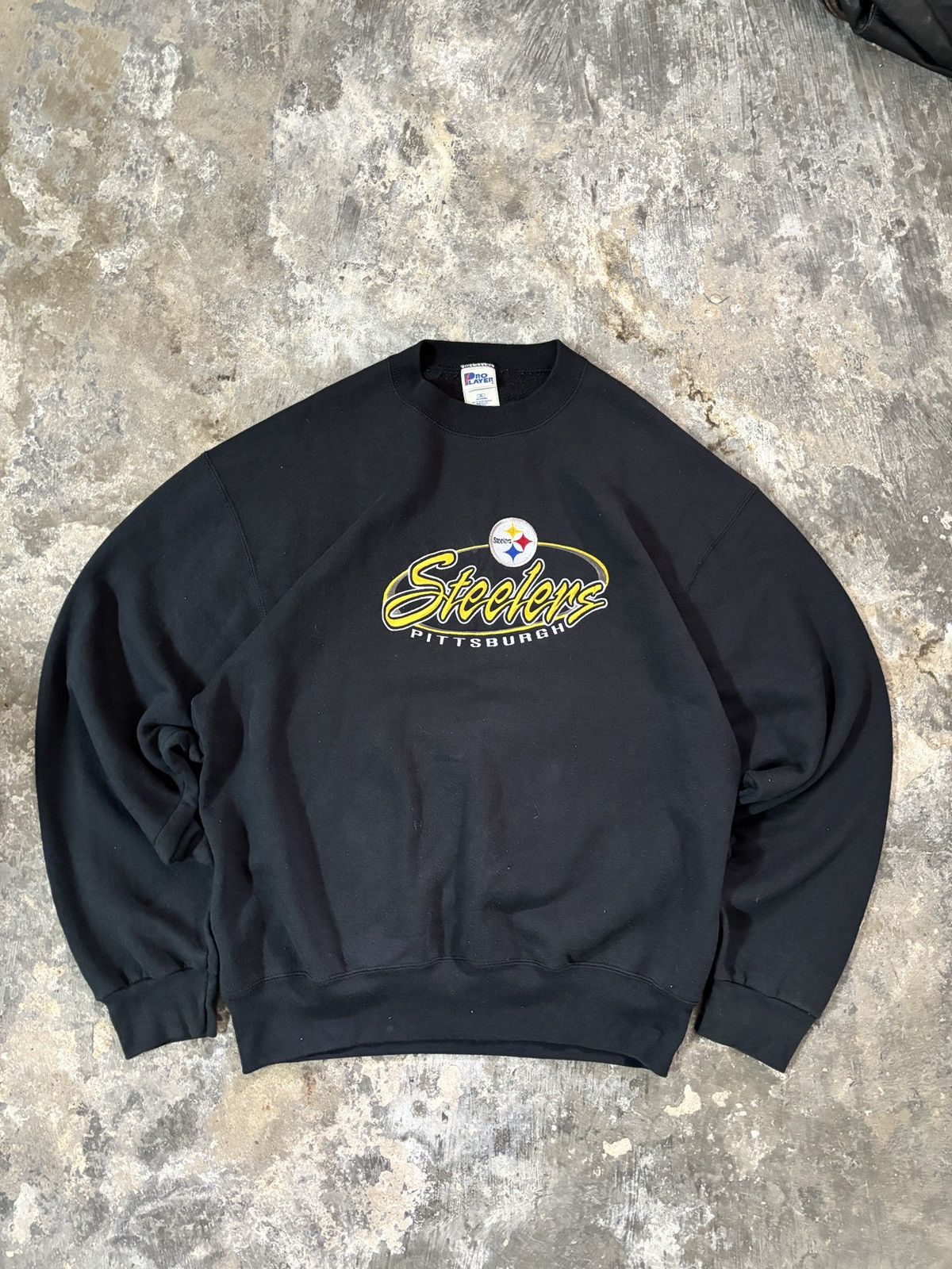 Pro Player Steelers Pittsburgh vintage black boxy crewneck Size US XL / EU 56 / 4 - 4 Thumbnail