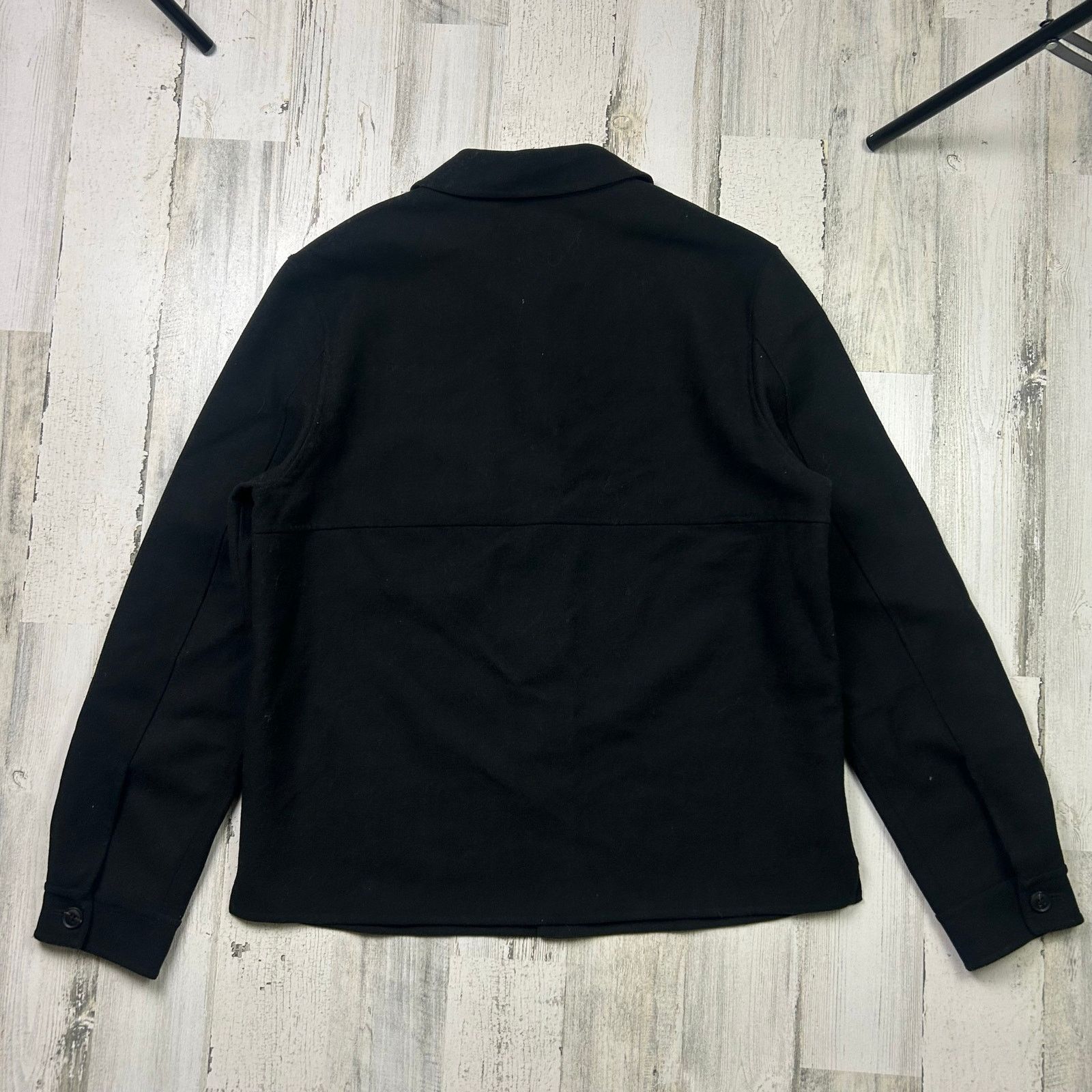 Zara Zara Fleece Jacket Men's Large Black Button-Up Size US M / EU 48-50 / 2 - 5 Thumbnail