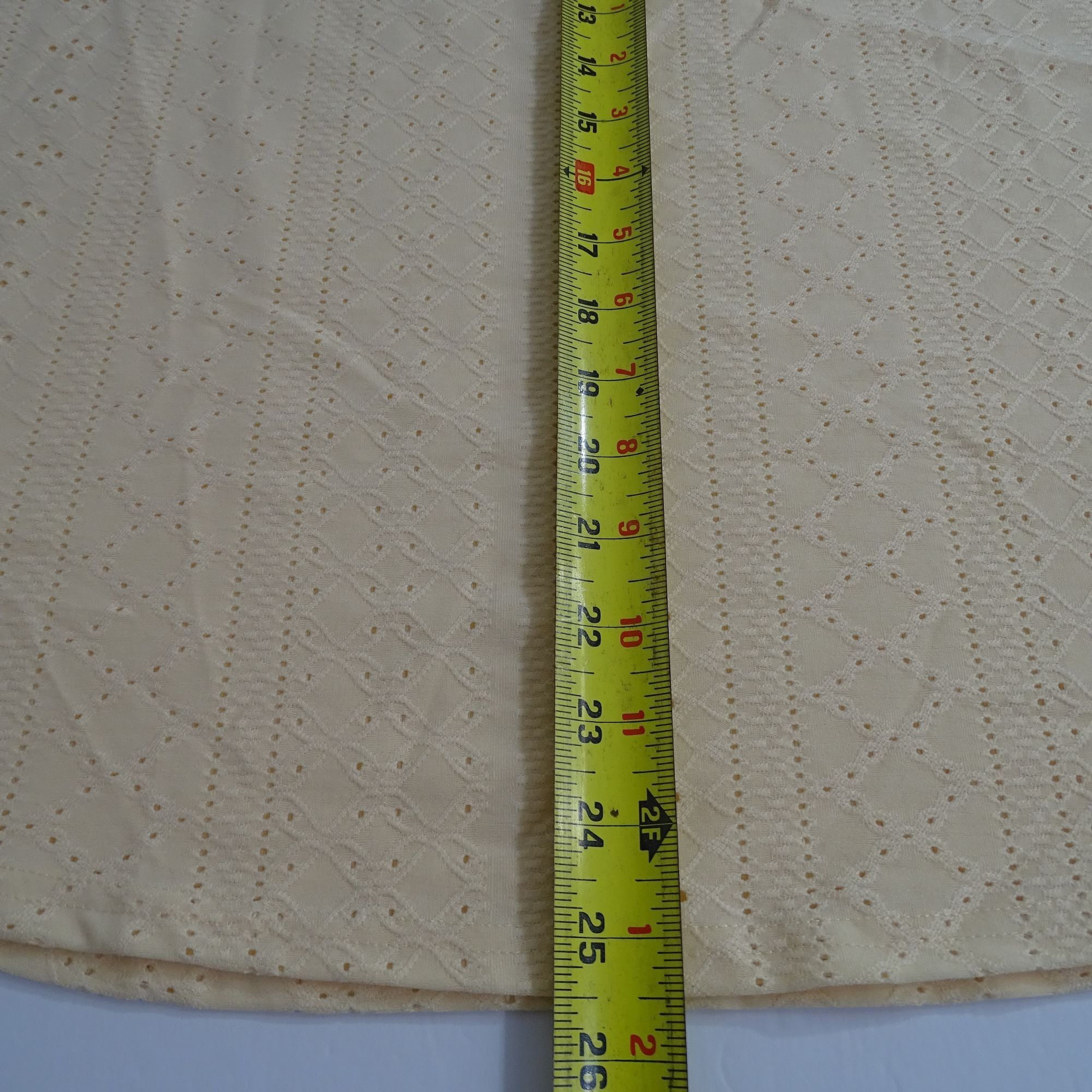 Other Yellow Sleeveless Eyelet Muscle Tank Top See Thru Size XL Size XL / US 12-14 / IT 48-50 - 8 Thumbnail