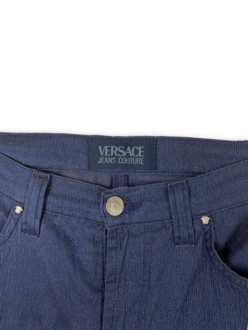 Versace Vintage VERSACE Navy Pants Y2k M518 Size 28" / US 6 / IT 42 - 5 Thumbnail