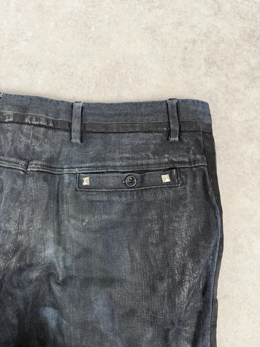 Dolce & Gabbana AW2006 Dolce & Gabbana Black Reworked Waxed Wenim Jeans Size US 32 / EU 48 - 9 Thumbnail