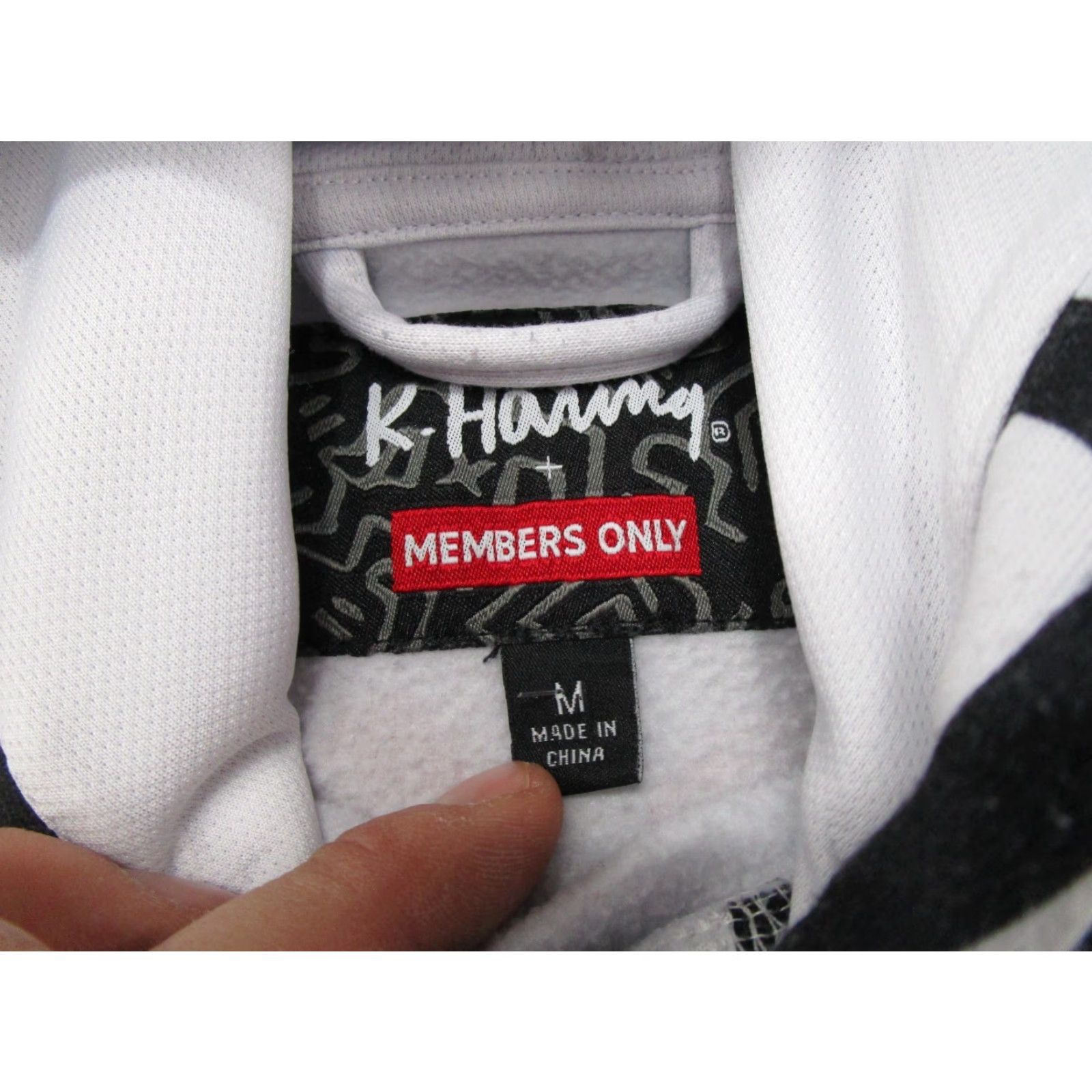 Members Only Keith Haring X Members Only All Over Graphic Print Hoodie M Mens Pullover Hooded Multicolor Graphic Print 80s Art Hip Hop Size M Size US M / EU 48-50 / 2 - 3 Thumbnail