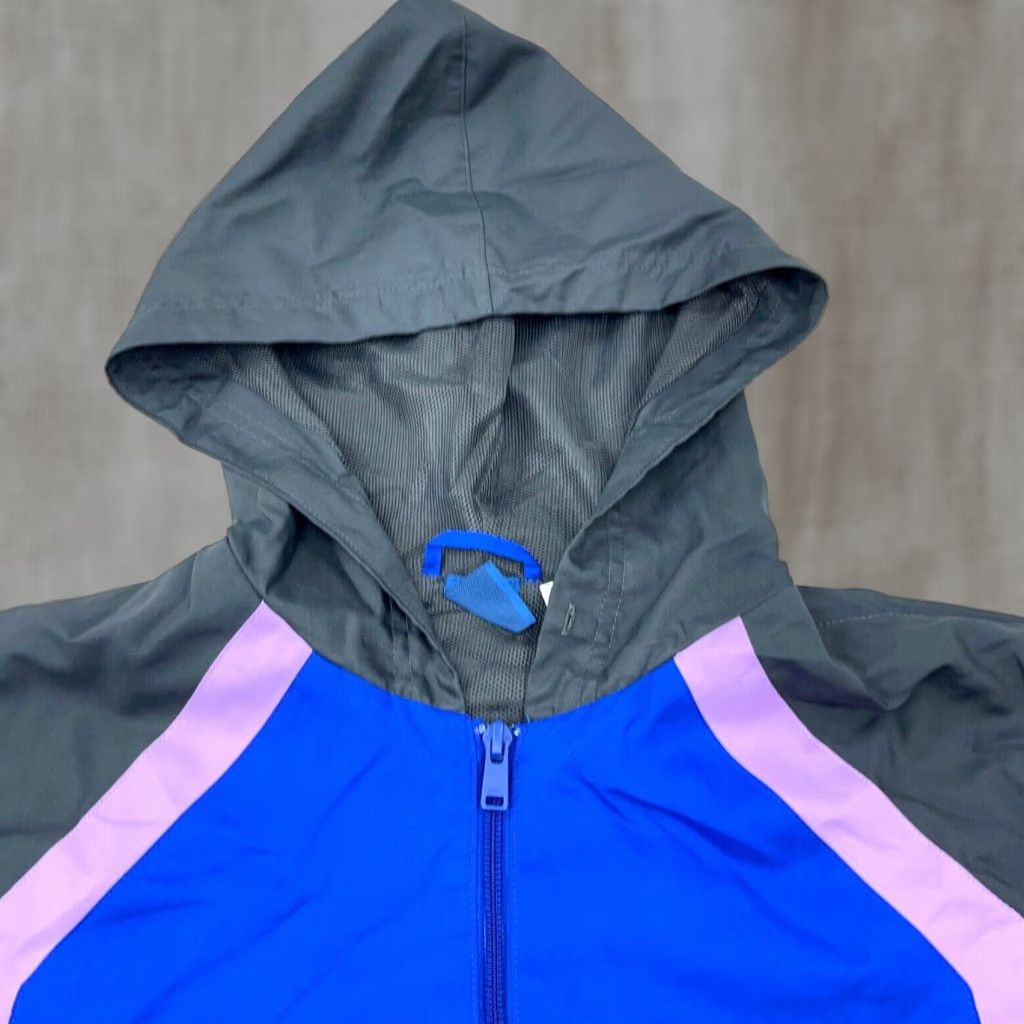 Reebok Reebok Jacket Women M Blue Gray Windbreaker Hooded Rain Coat Windbreaker Jacket? Size M / US 6-8 / IT 42-44 - 1 Thumbnail