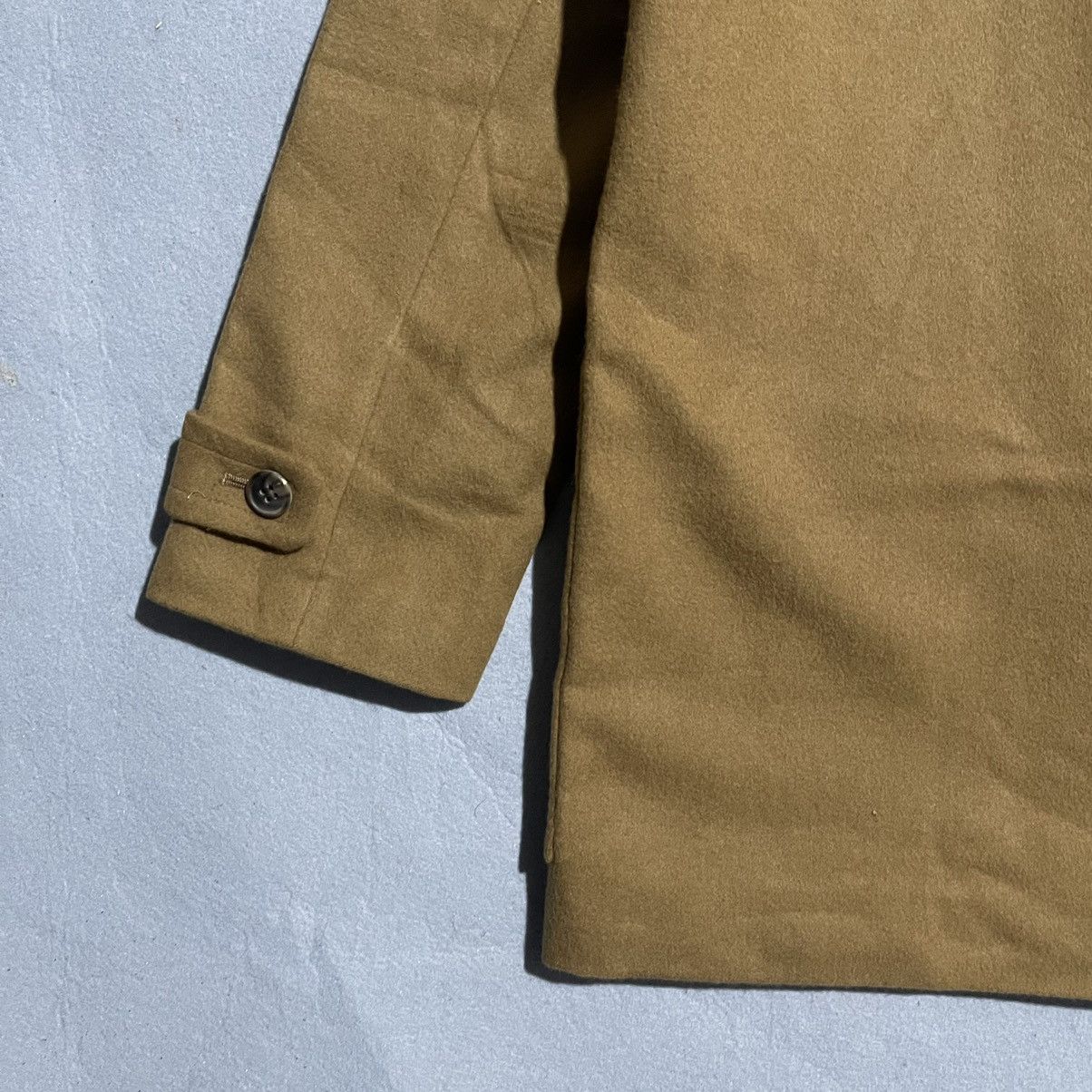 Vintage Mademoiselle NON NON Hooded Duffle Coat Camel Brown