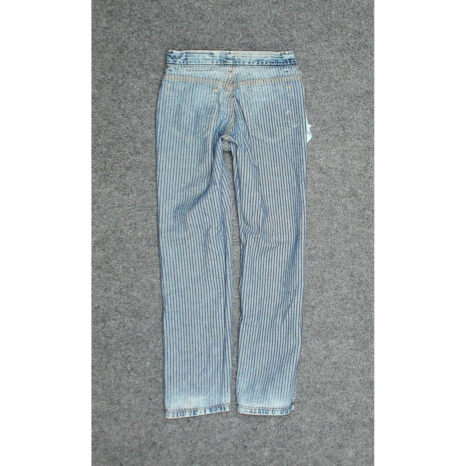 Lee VTG 80s Rare Pinstripe Lee Riders High Waisted Denim 29x31 Size 30" / US 8 / IT 44 - 6 Thumbnail