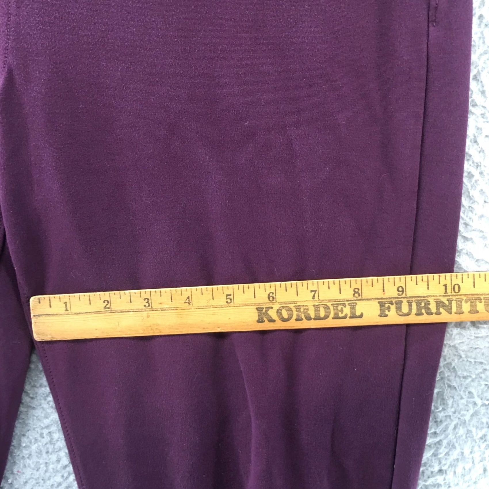 Calvin Klein Calvin Klein & Co Trouser Pants Womens 16 Purple Tapered Leg Mid Rise Zip Fly Pants Mens? Size 38" / US 16 / IT 52 - 5 Thumbnail