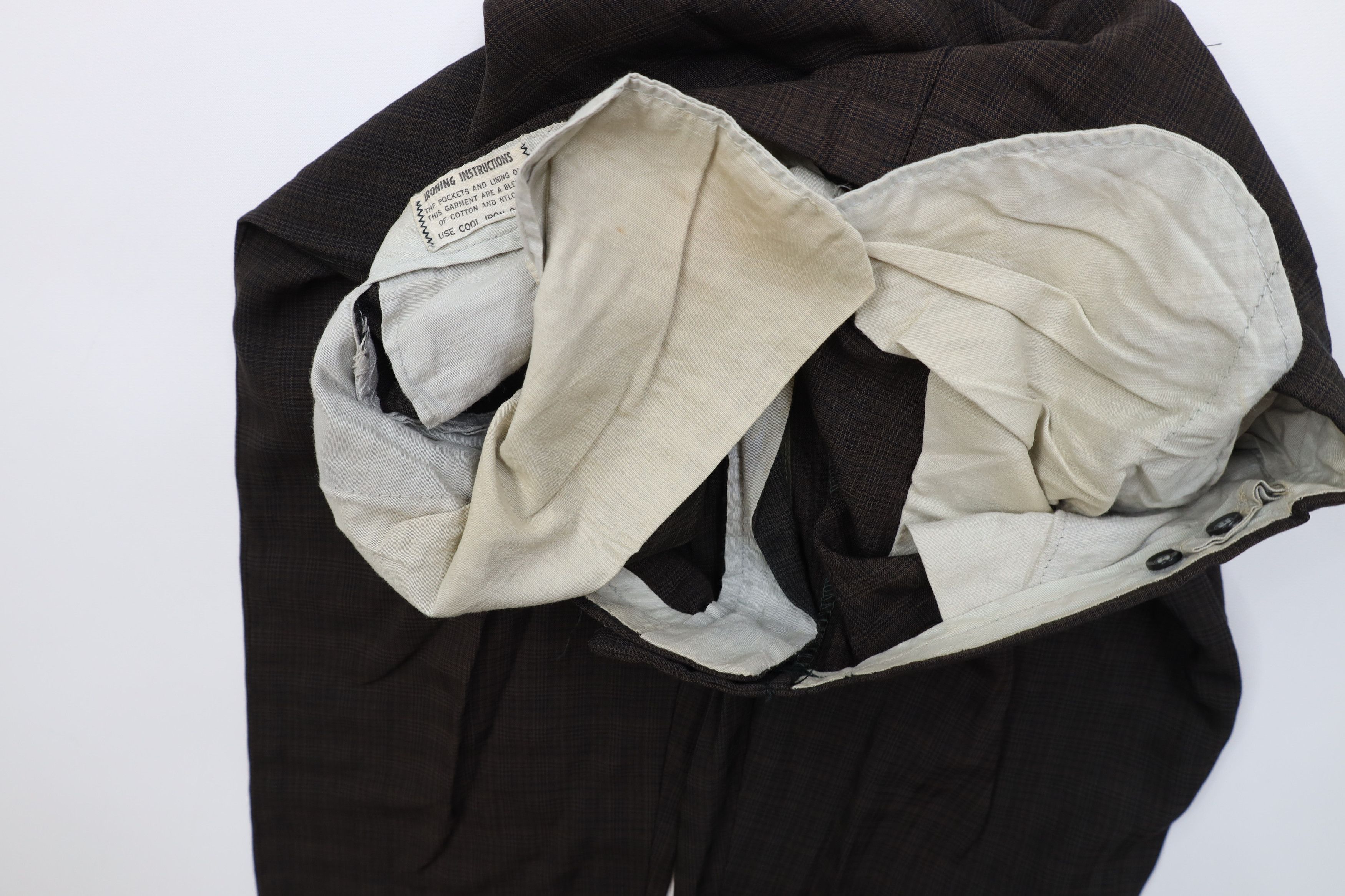 Vintage Vintage 50s Streetwear Rayon Gabardine Chino Pants Plaid Size US 32 / EU 48 - 8 Thumbnail