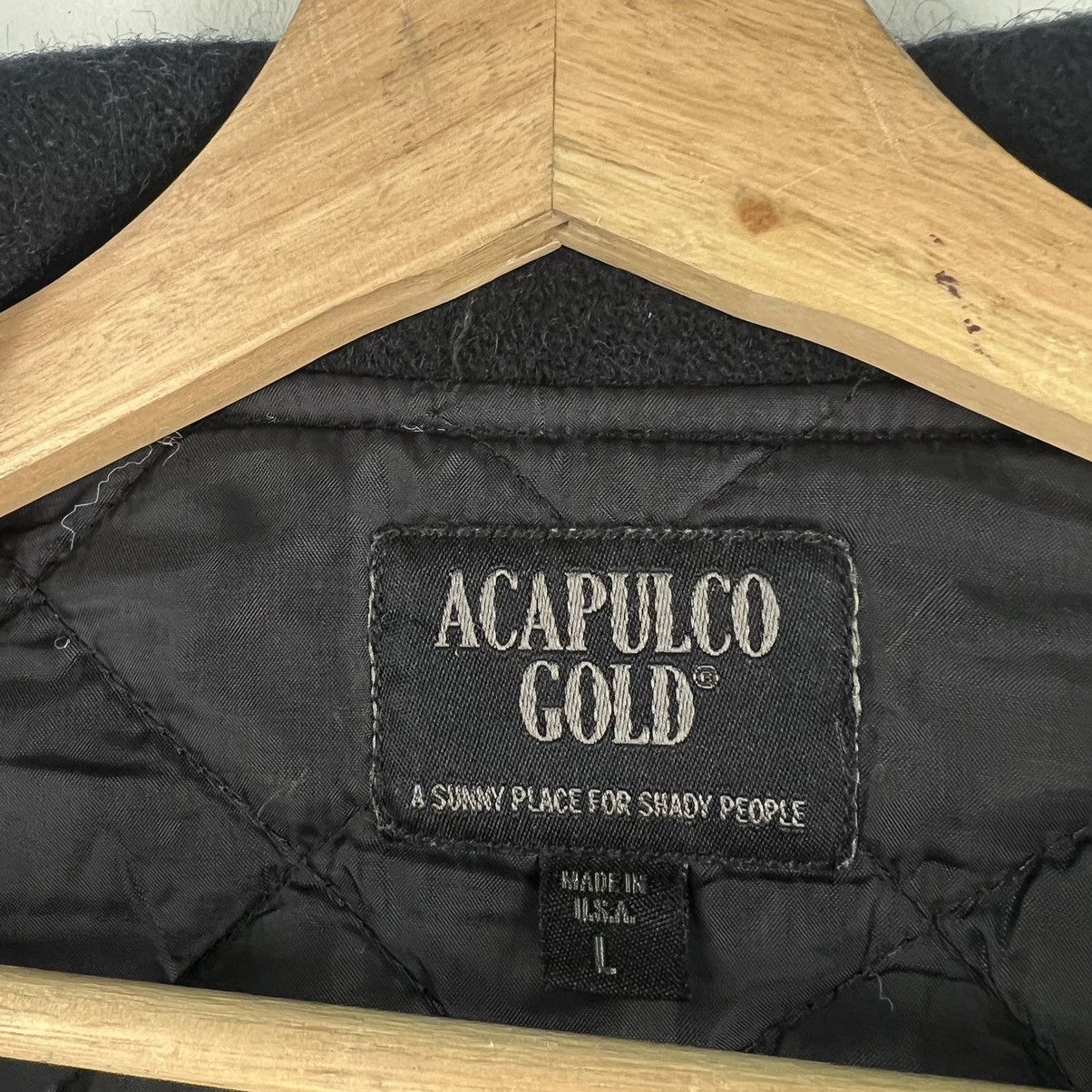 Toyo Enterprises 🔥VINTAGE WOOL BOMBER JACKET ACAPULCO GOLD USA Size US L / EU 52-54 / 3 - 12 Thumbnail