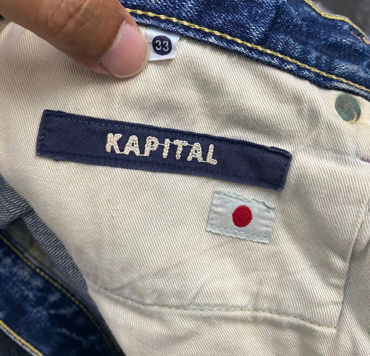 Kapital VINTAGE KAPITAL KIRO HIRATA HIPPIE SELVEGDE DENIM Size US 33 - 15 Thumbnail