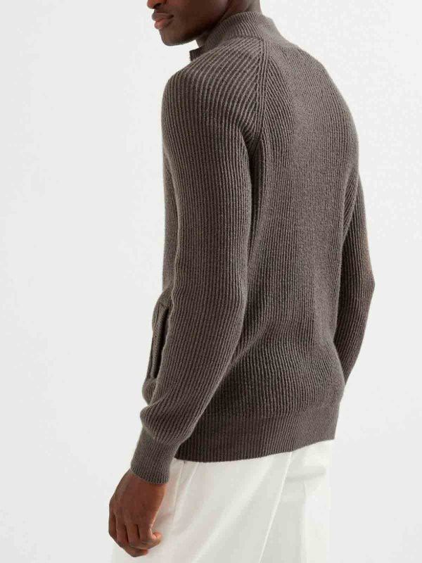 Brunello Cucinelli o1w1db10326 Cashmere Cardigan in Brown Size US S / EU 44-46 / 1 - 2 Thumbnail