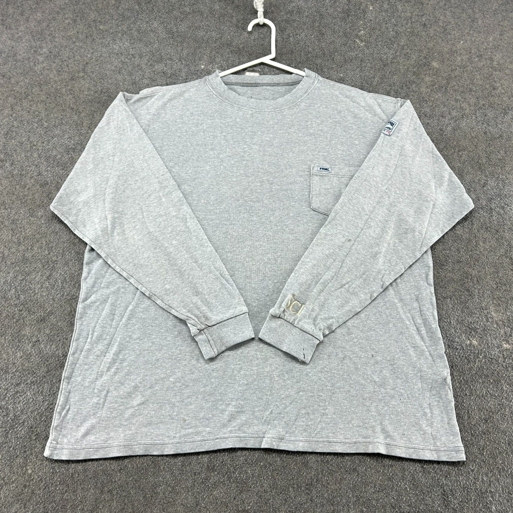 Vintage Vintage Tyndale Shirt Mens XL Grey Long Sleeve Pocket Workwear Cotton Heather HRC2 FRMC 90s Mens Size US XL / EU 56 / 4 - 2 Thumbnail