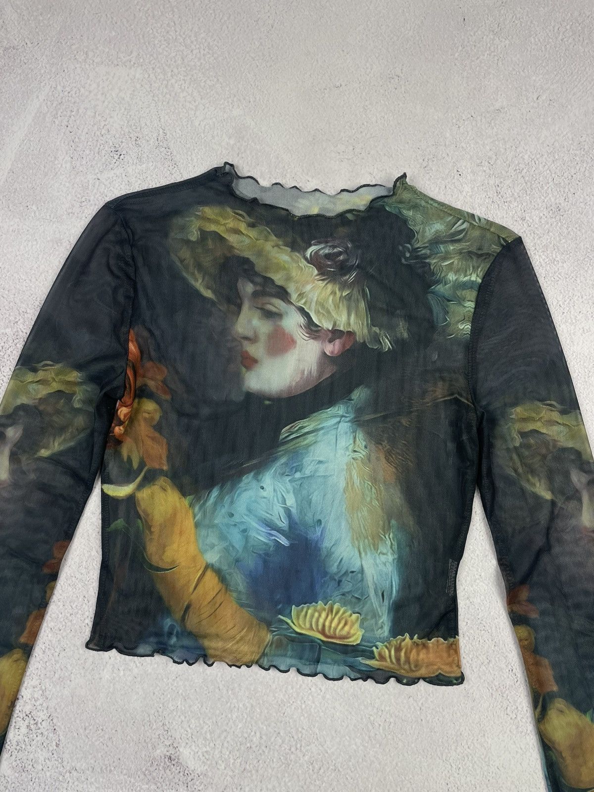 Designer × Japanese Brand Save The Queen Jean Paul Gaultier Style Mesh Top Blouses Size M / US 6-8 / IT 42-44 - 4 Thumbnail