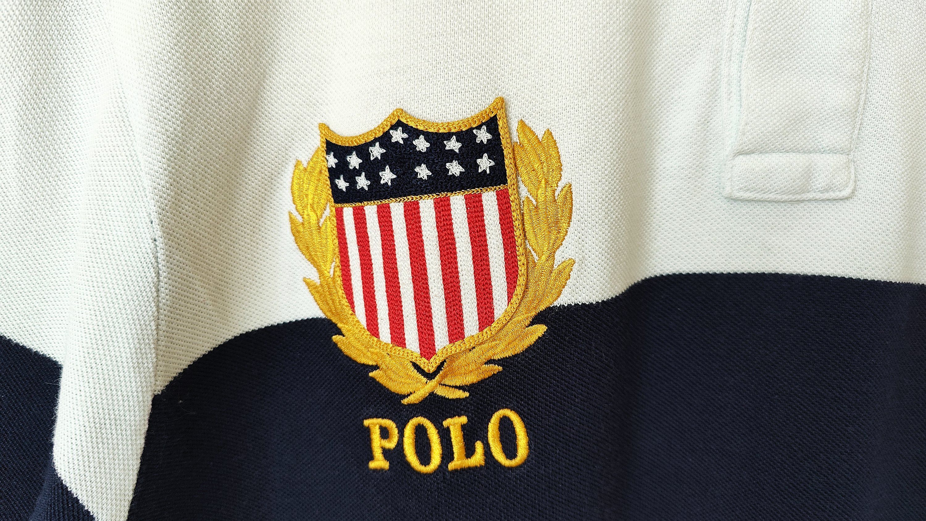 Polo Ralph Lauren × Ralph Lauren Ralph Lauren Polo Chief Keef style USA Flag Polo Tshirt Size US XL / EU 56 / 4 - 3 Thumbnail