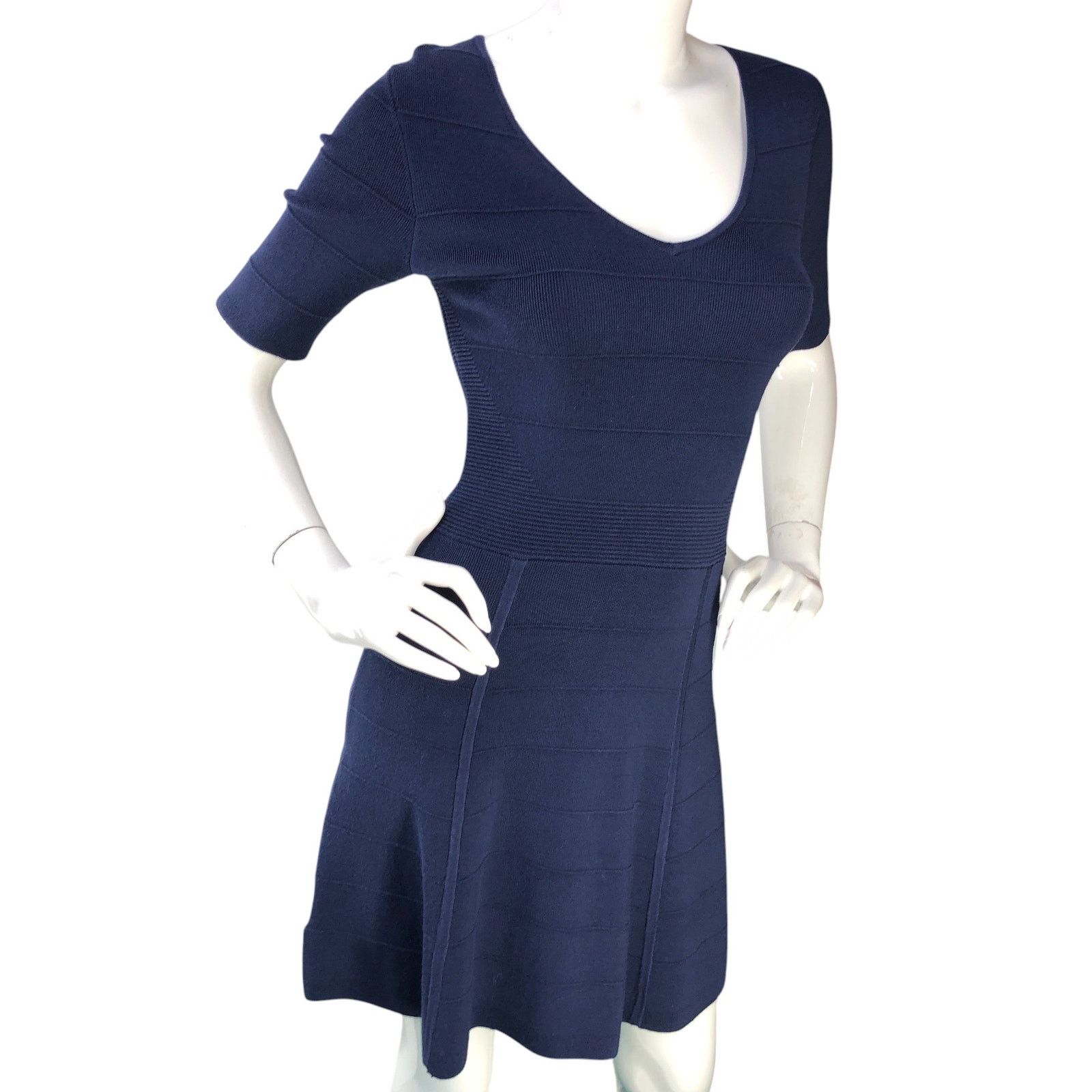 Ann Taylor Ann Taylor Size XXSP Dress Ottoman V Neck Sweater Blue Size XXS / US 00 / IT 34 - 10 Thumbnail